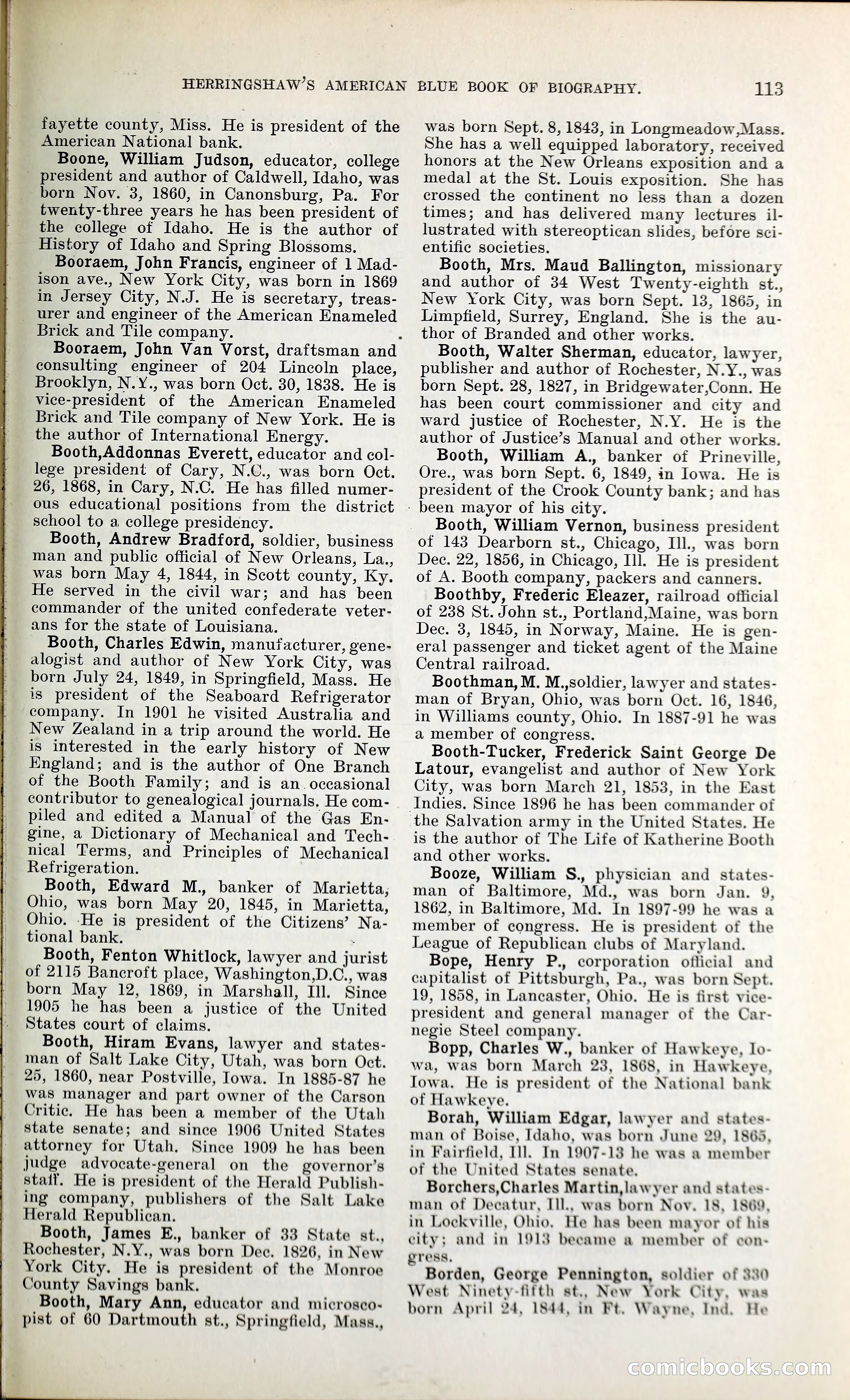 Herringshaw's American Blue Book of Biography — page 126 of 394