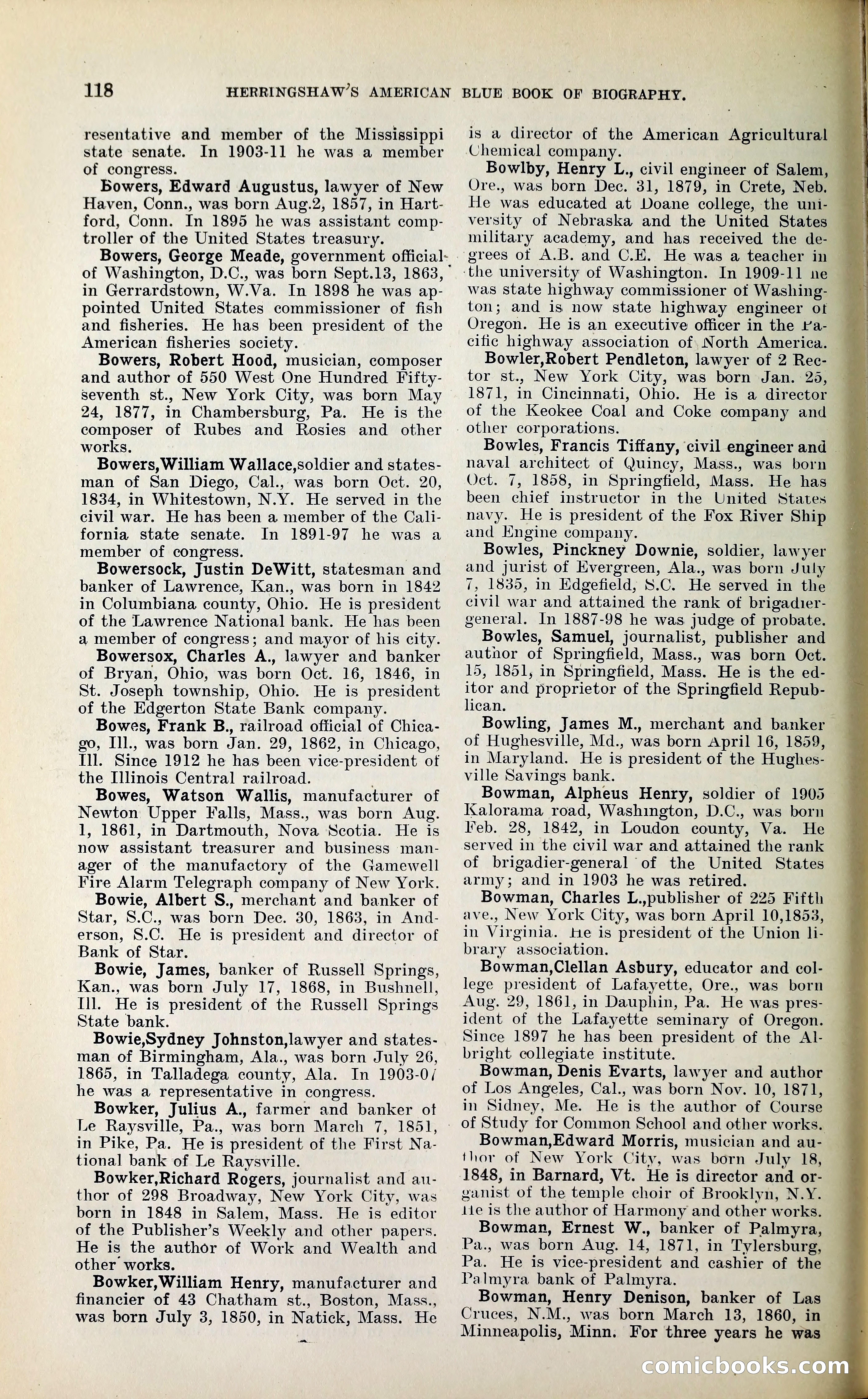 Herringshaw's American Blue Book of Biography — page 131 of 394