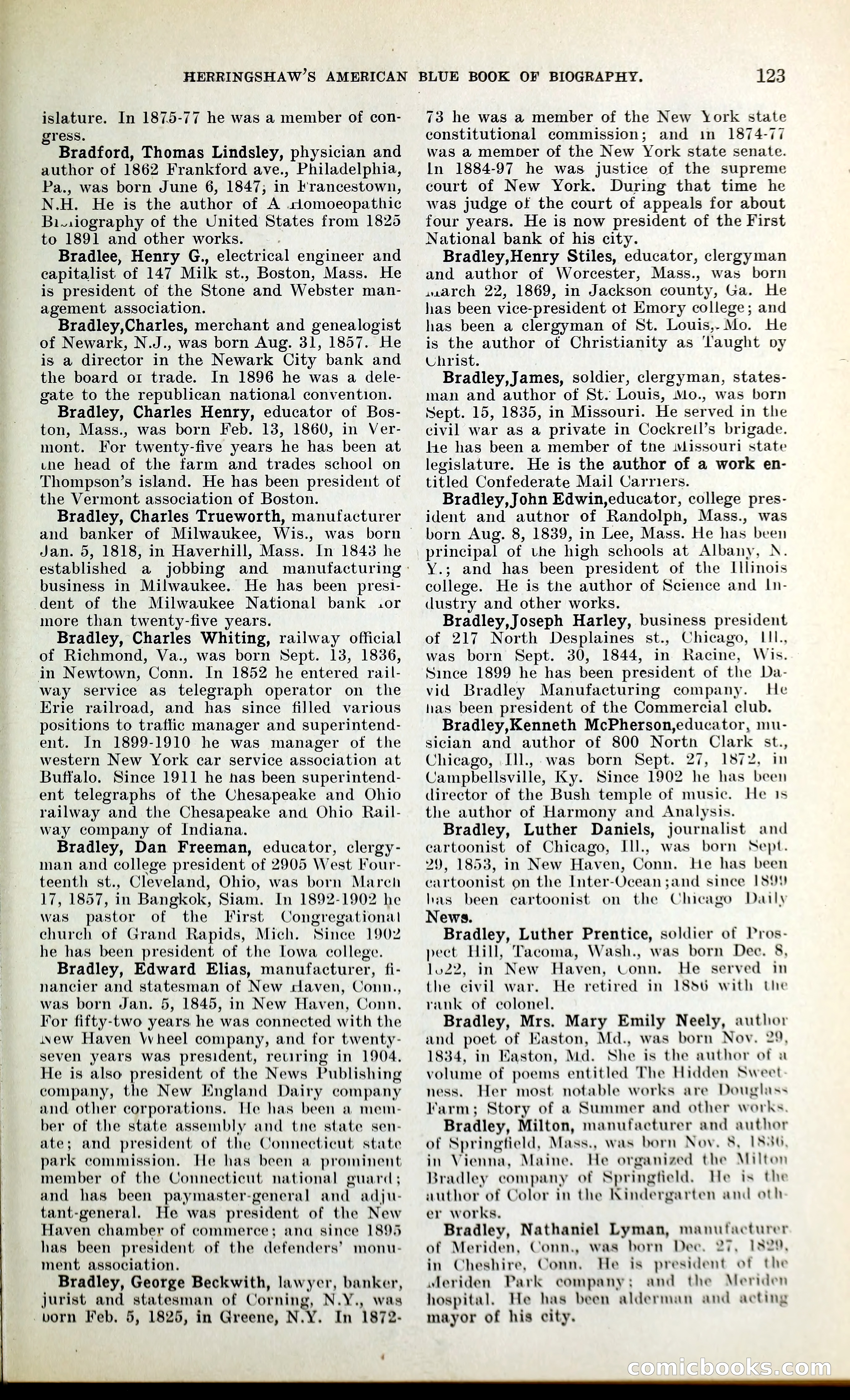 Herringshaw's American Blue Book of Biography — page 136 of 394