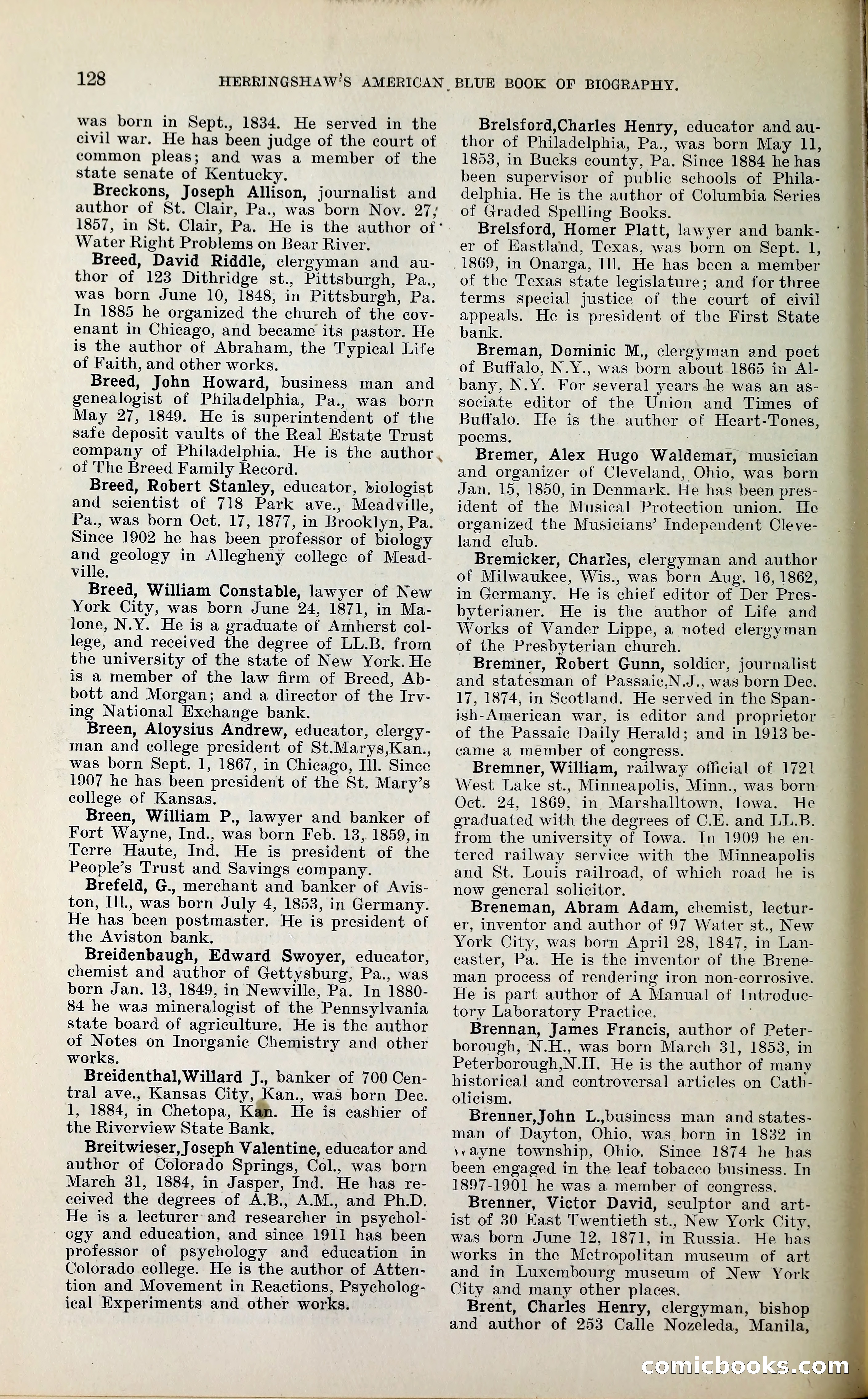 Herringshaw's American Blue Book of Biography — page 141 of 394