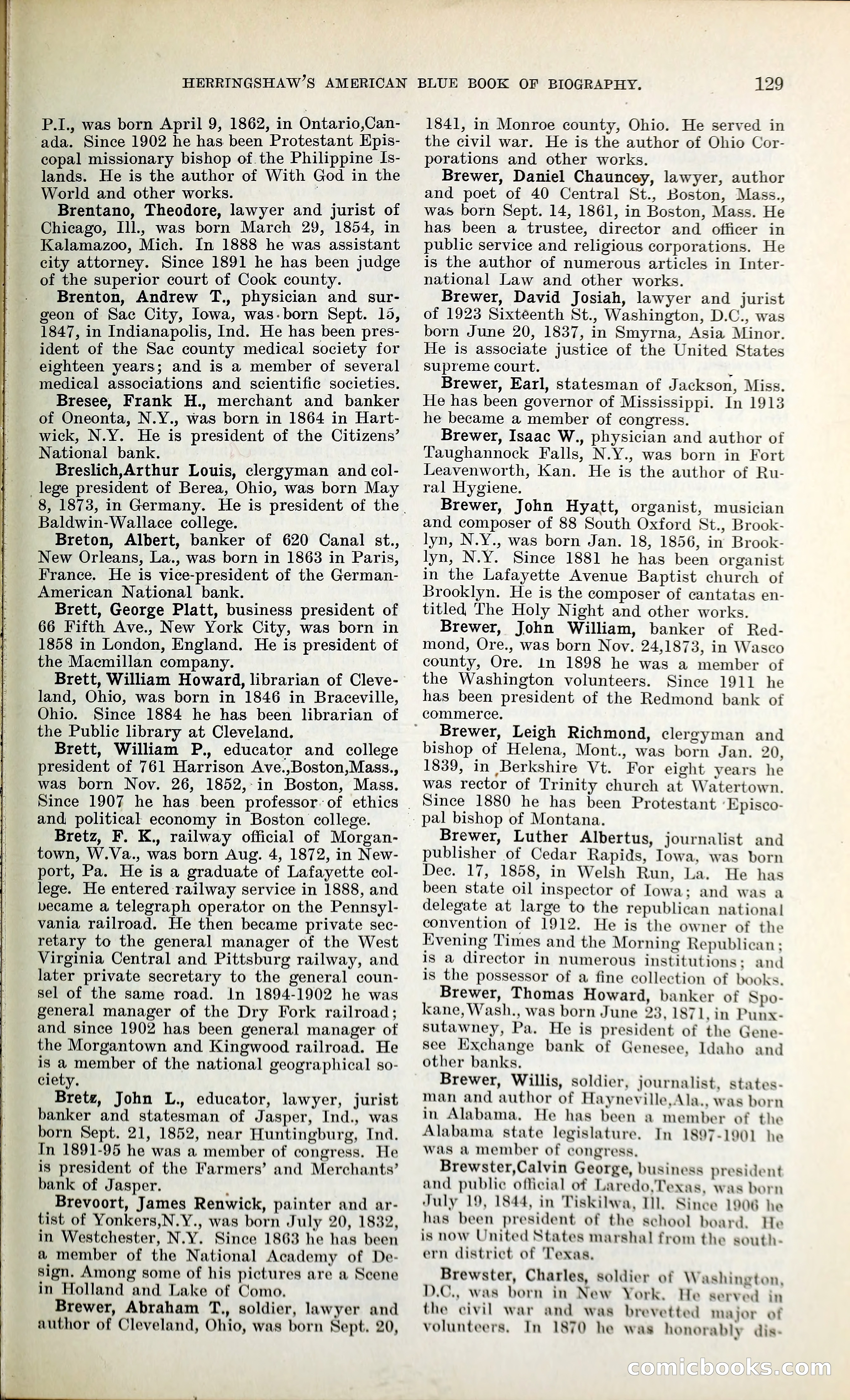 Herringshaw's American Blue Book of Biography — page 142 of 394