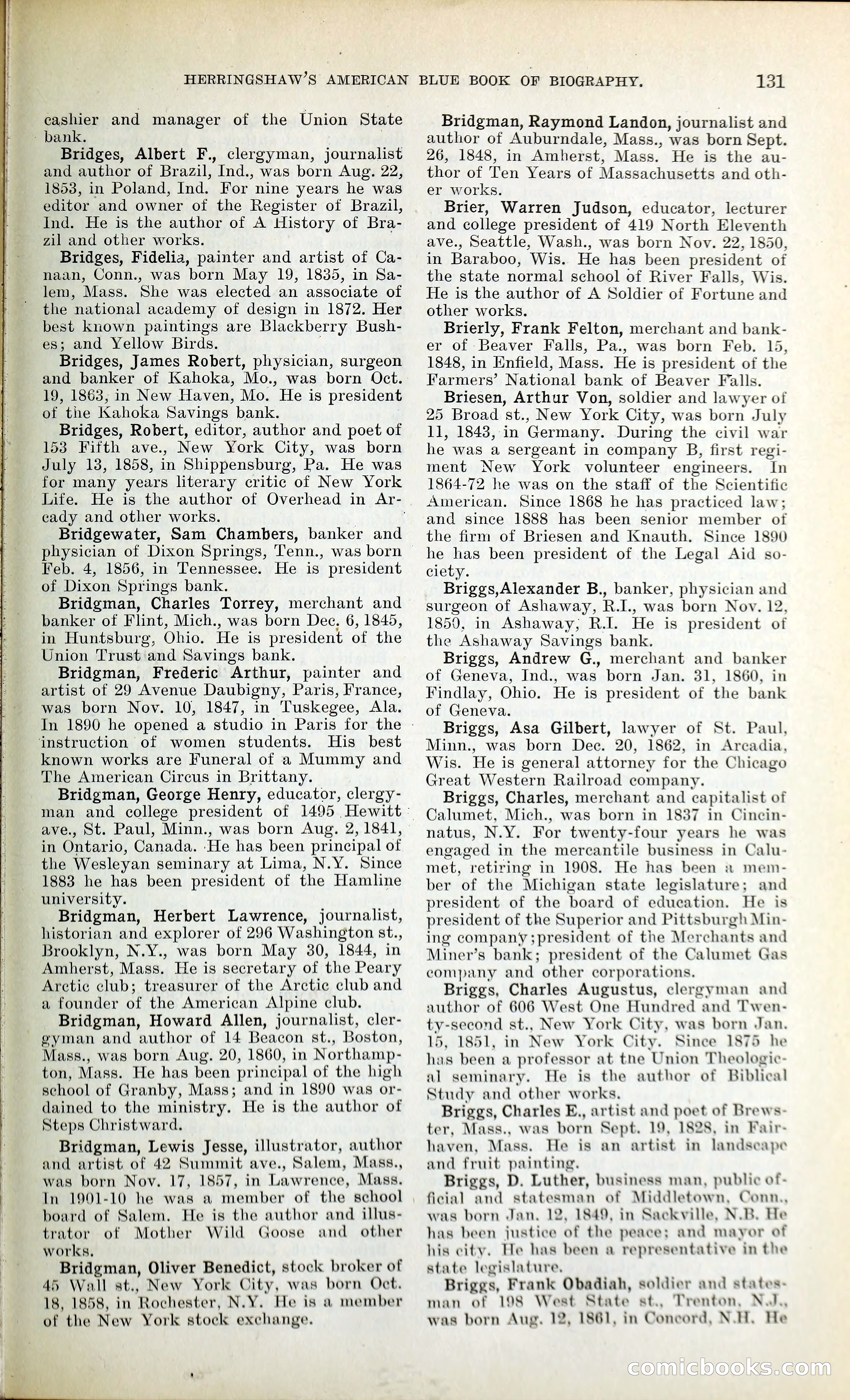 Herringshaw's American Blue Book of Biography — page 144 of 394