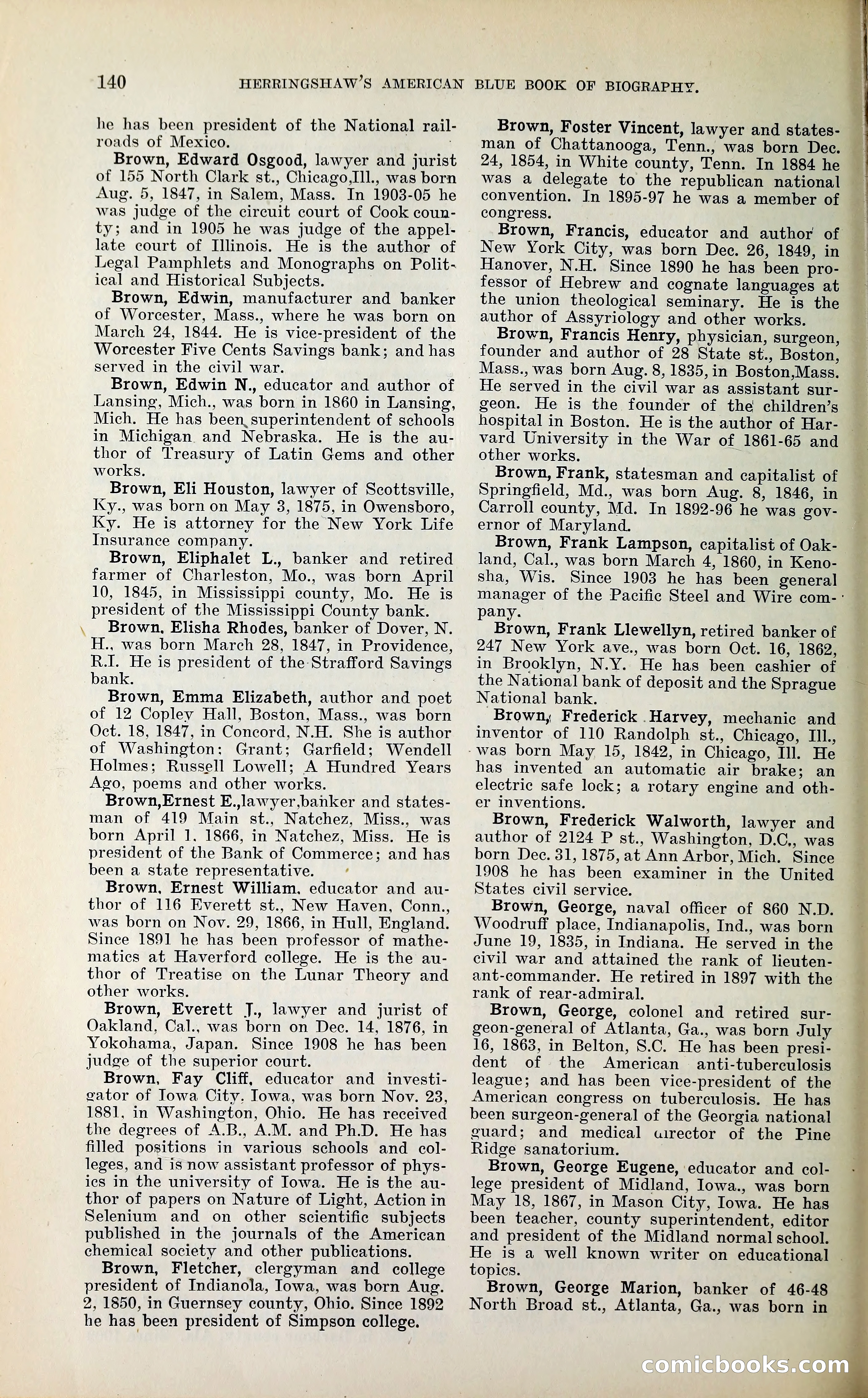 Herringshaw's American Blue Book of Biography — page 153 of 394