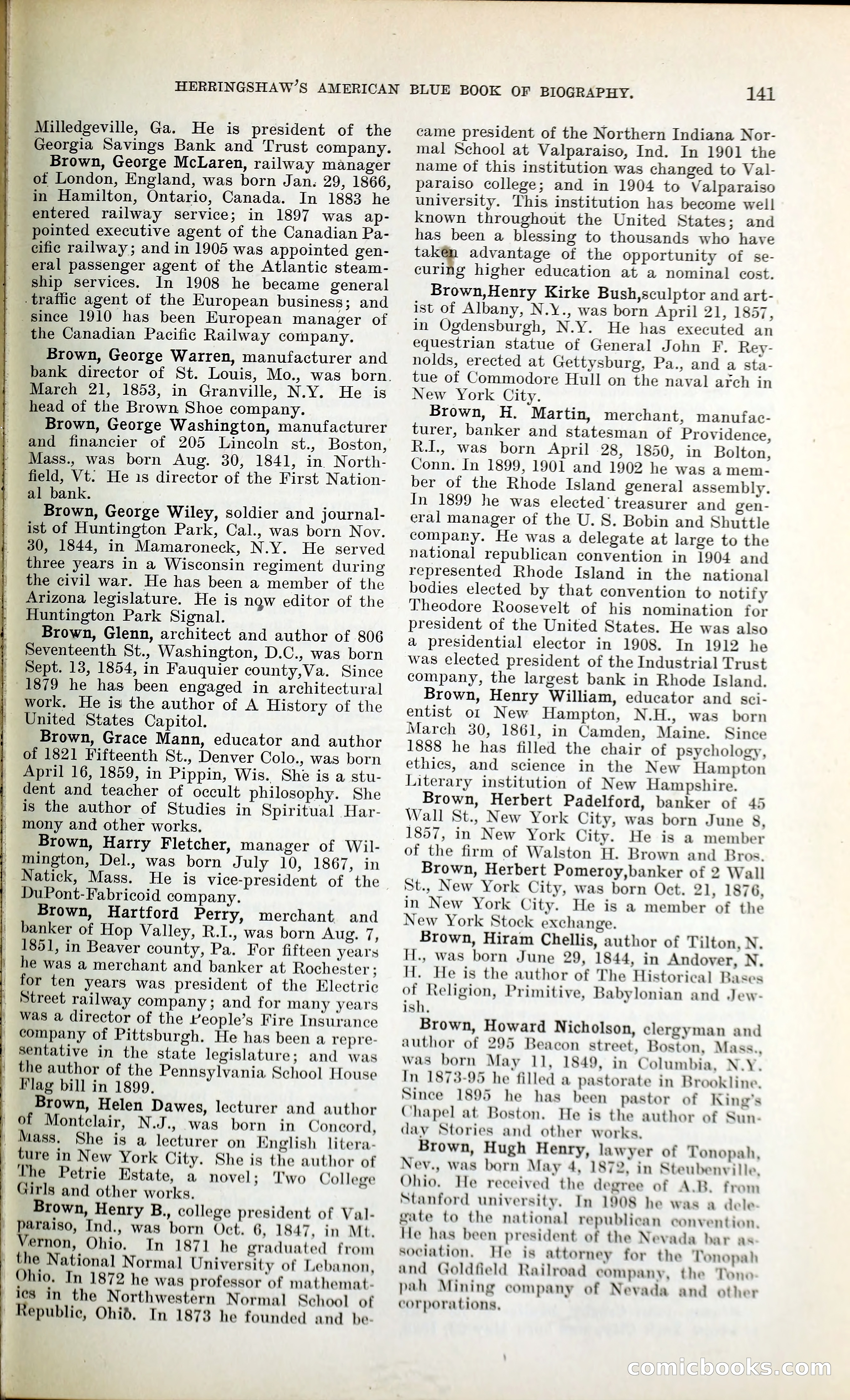 Herringshaw's American Blue Book of Biography — page 154 of 394