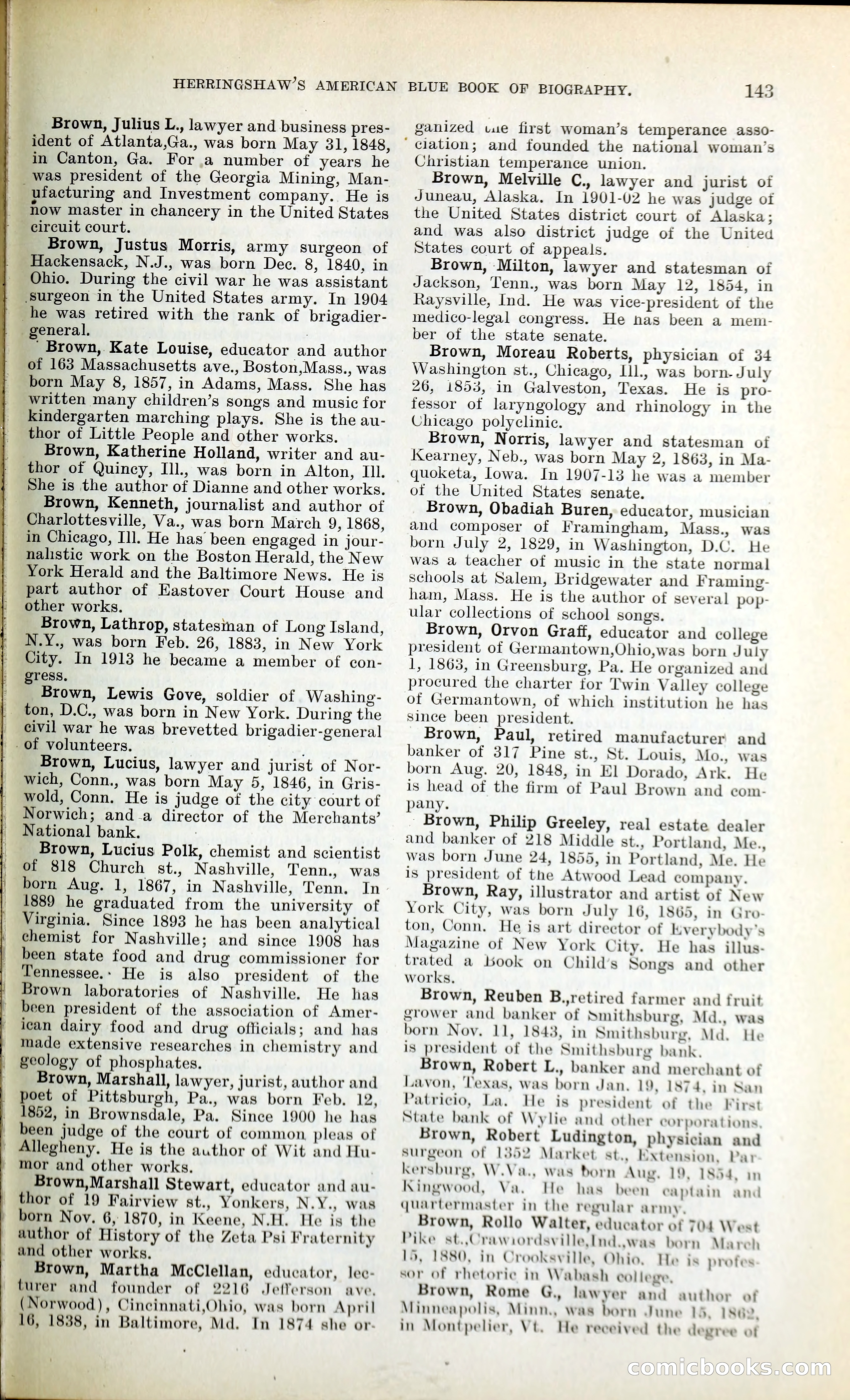 Herringshaw's American Blue Book of Biography — page 156 of 394