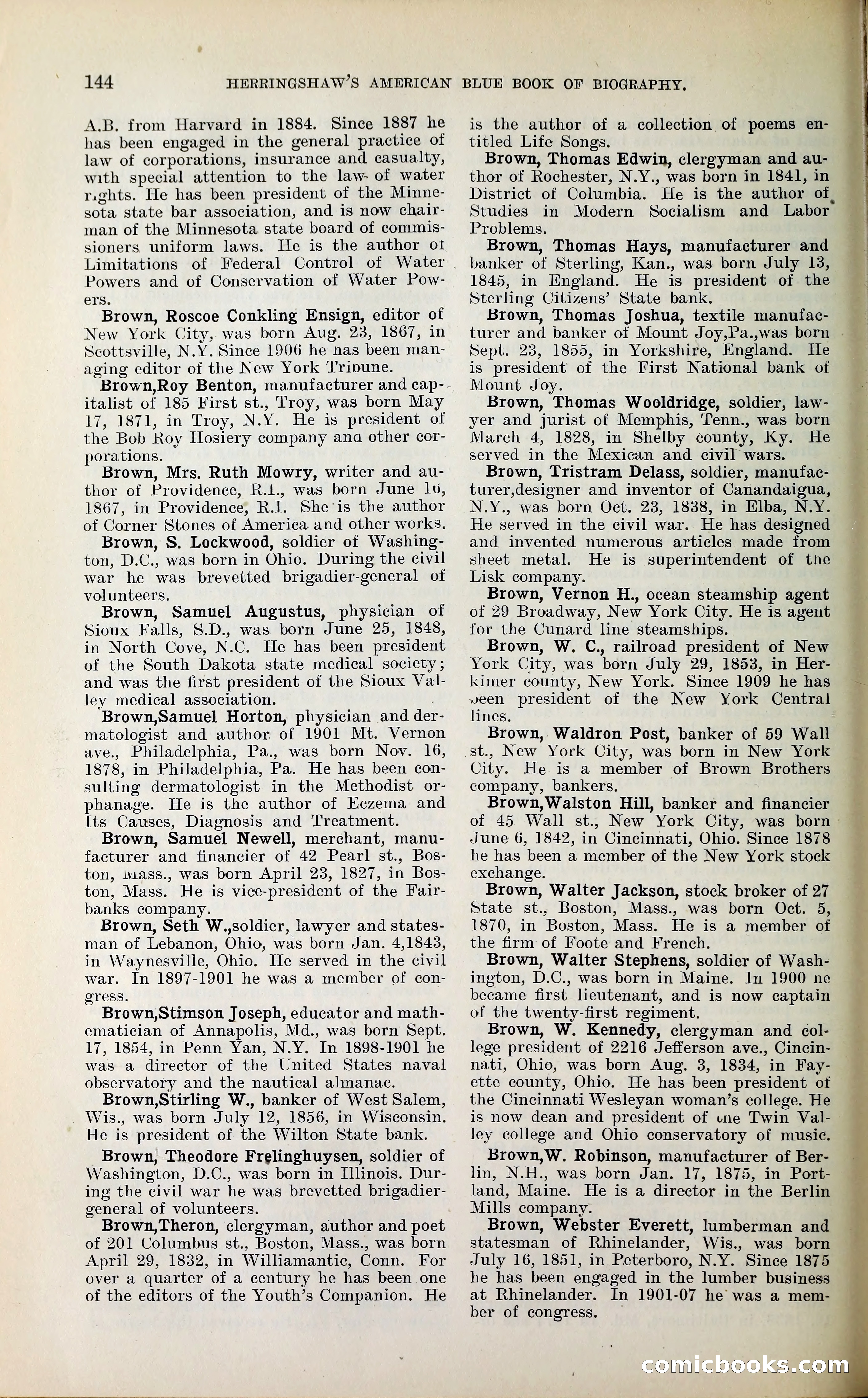 Herringshaw's American Blue Book of Biography — page 157 of 394