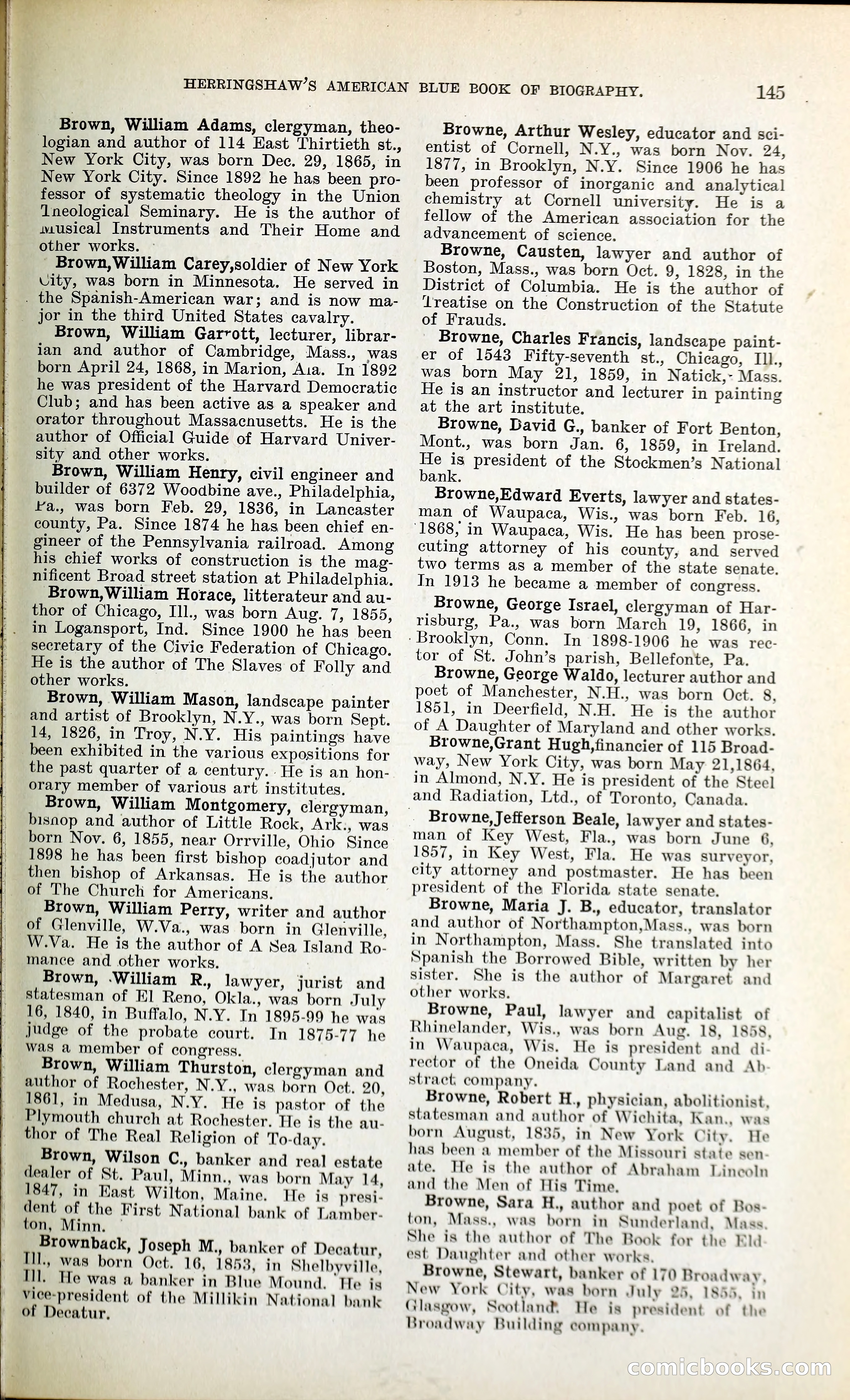 Herringshaw's American Blue Book of Biography — page 158 of 394