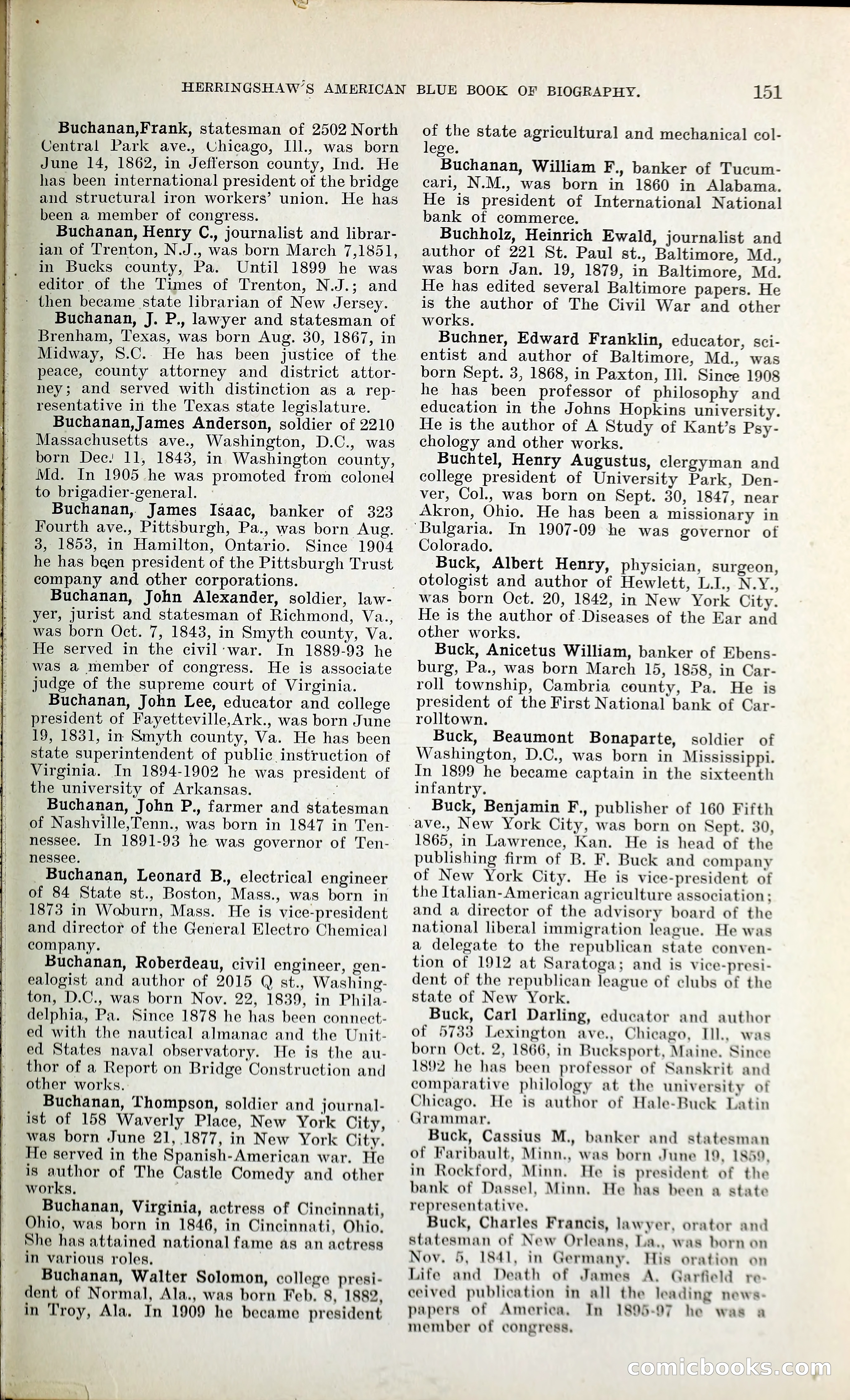 Herringshaw's American Blue Book of Biography — page 164 of 394
