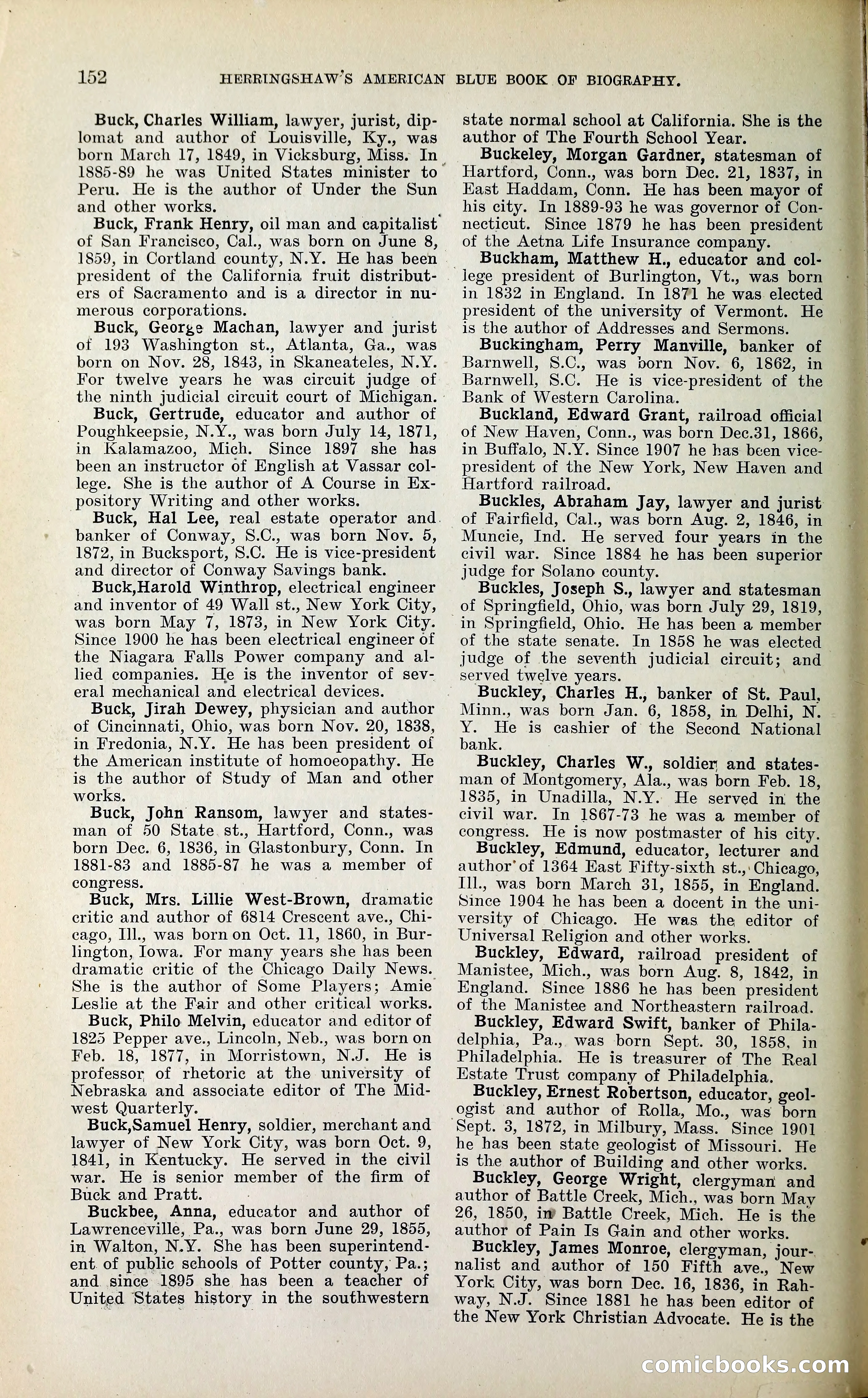 Herringshaw's American Blue Book of Biography — page 165 of 394