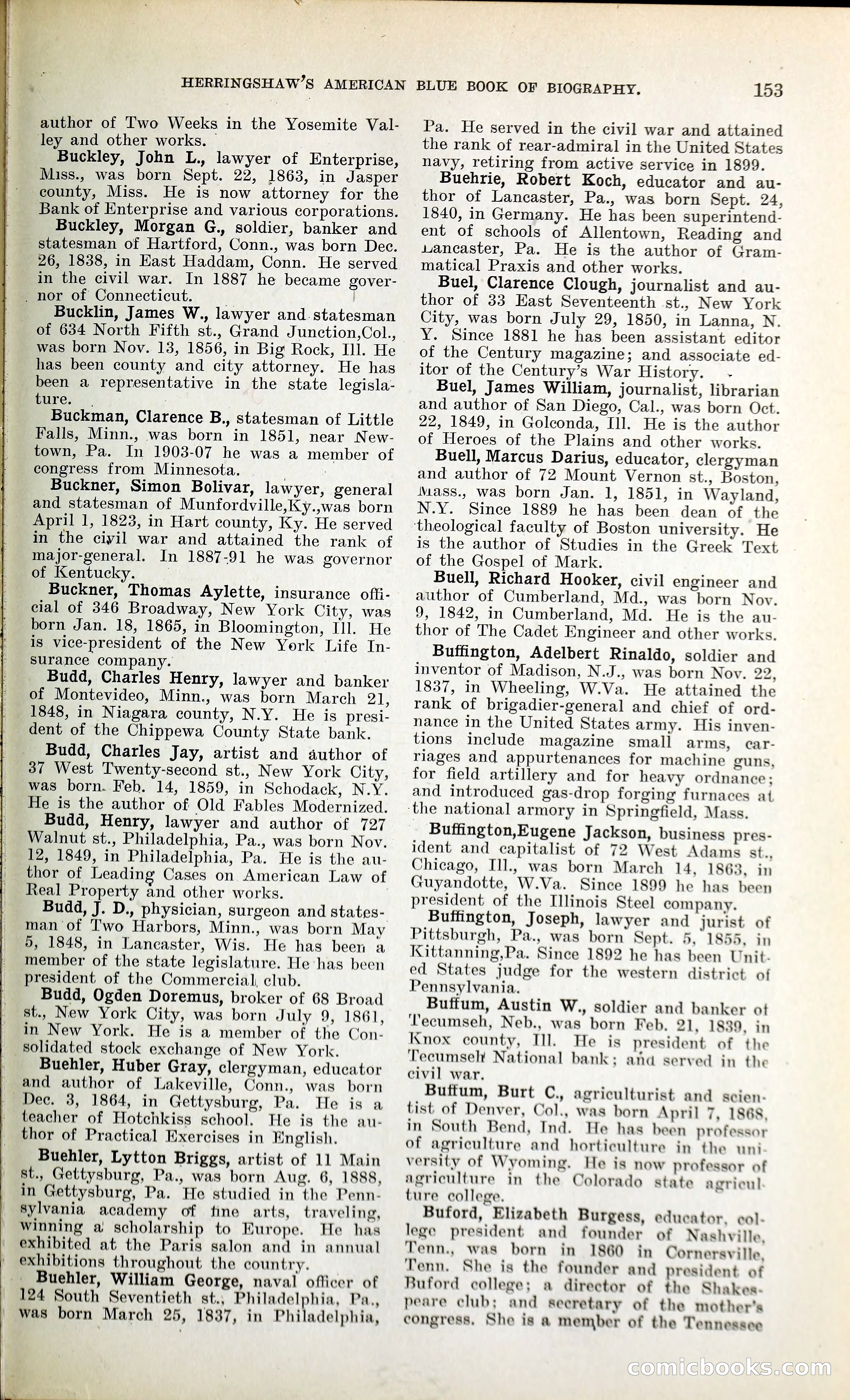 Herringshaw's American Blue Book of Biography — page 166 of 394