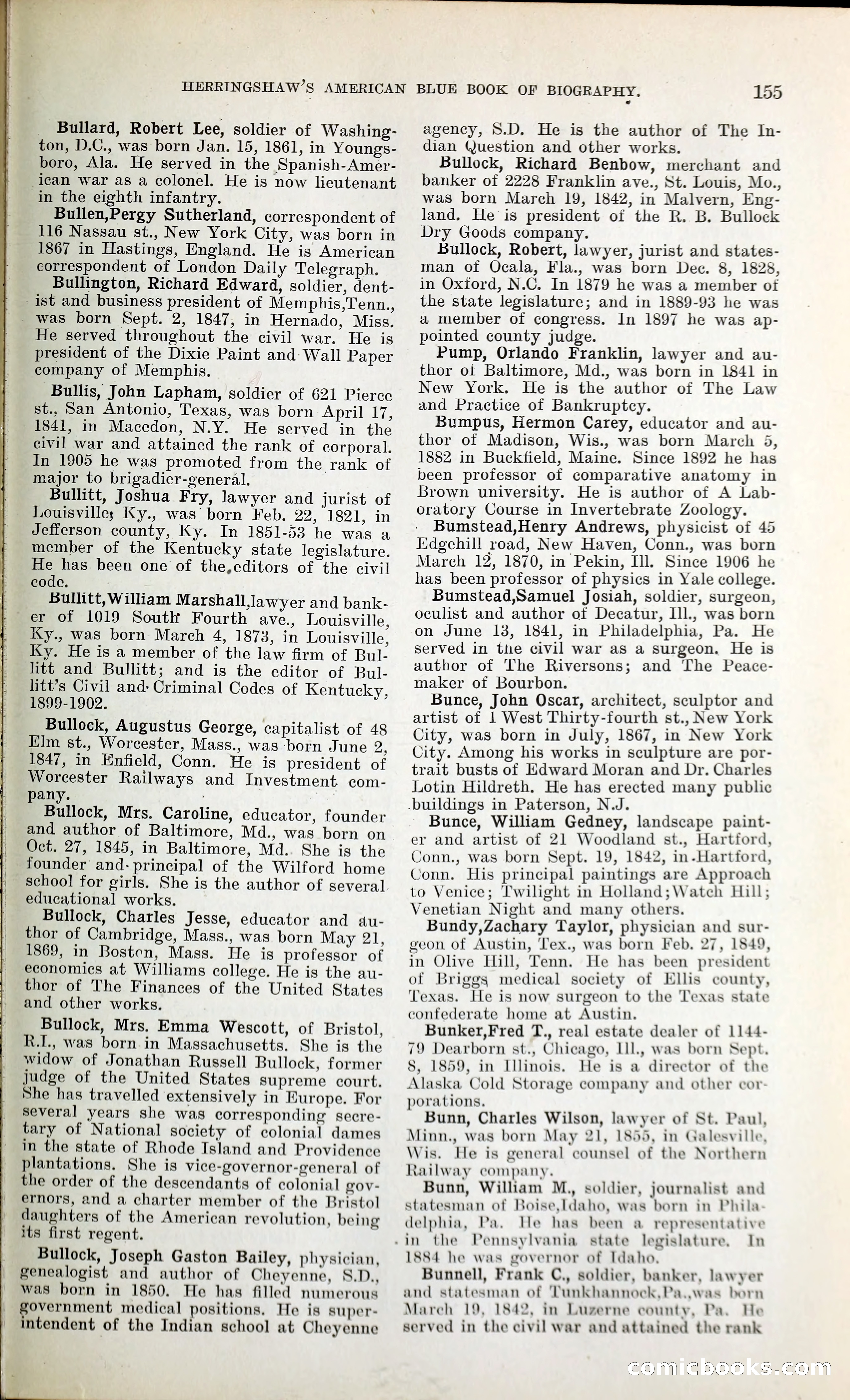 Herringshaw's American Blue Book of Biography — page 168 of 394