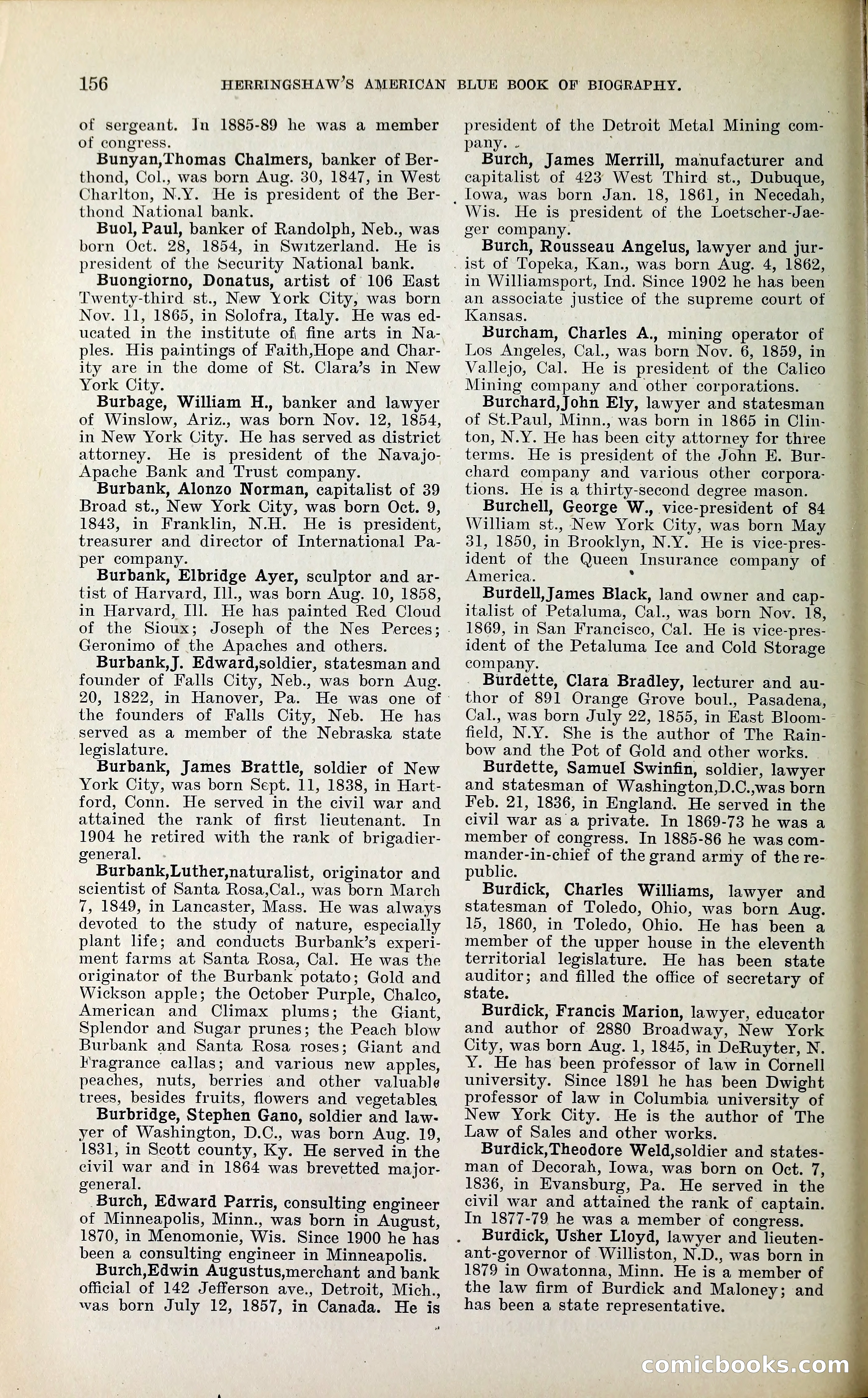 Herringshaw's American Blue Book of Biography — page 169 of 394