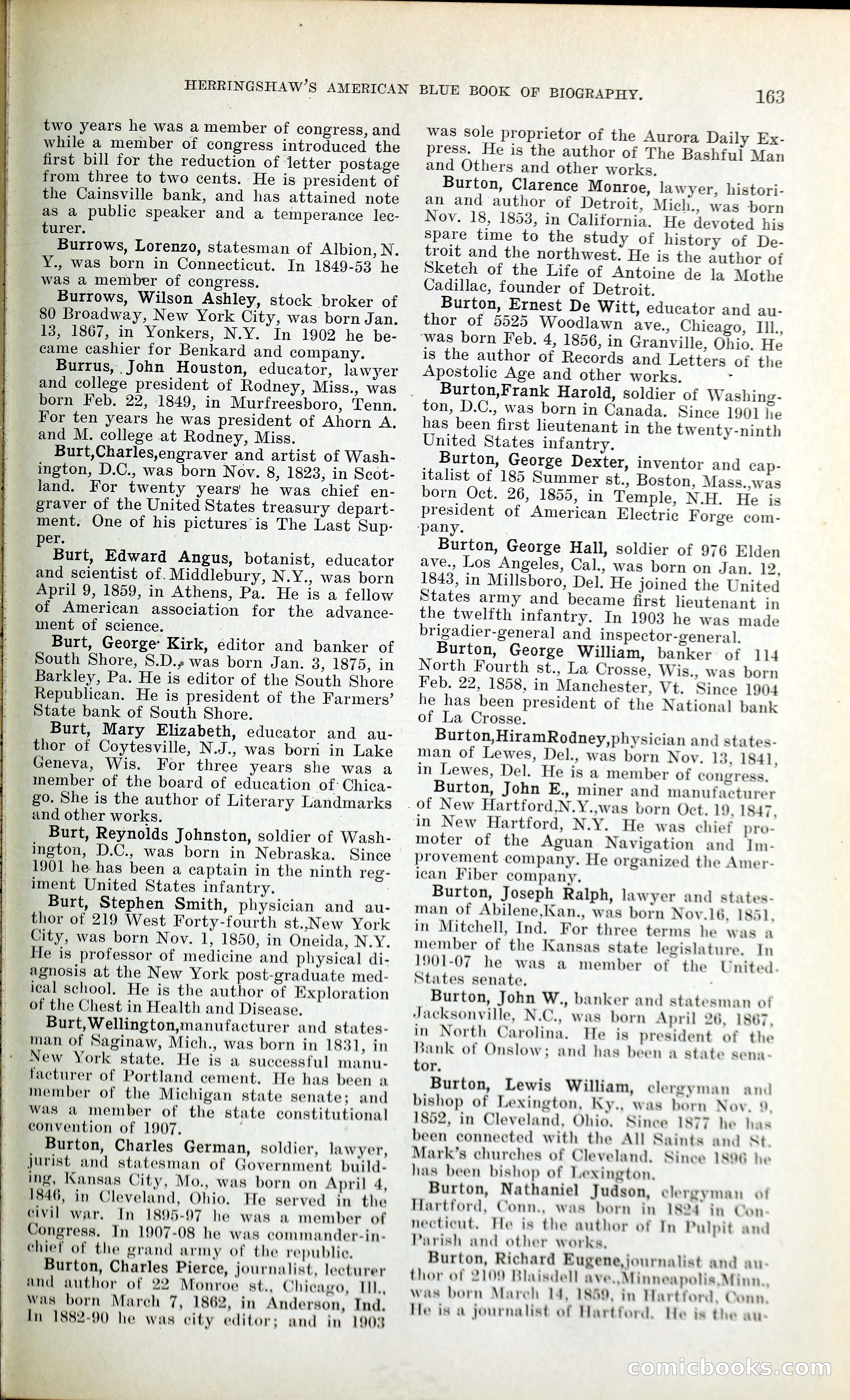 Herringshaw's American Blue Book of Biography — page 176 of 394