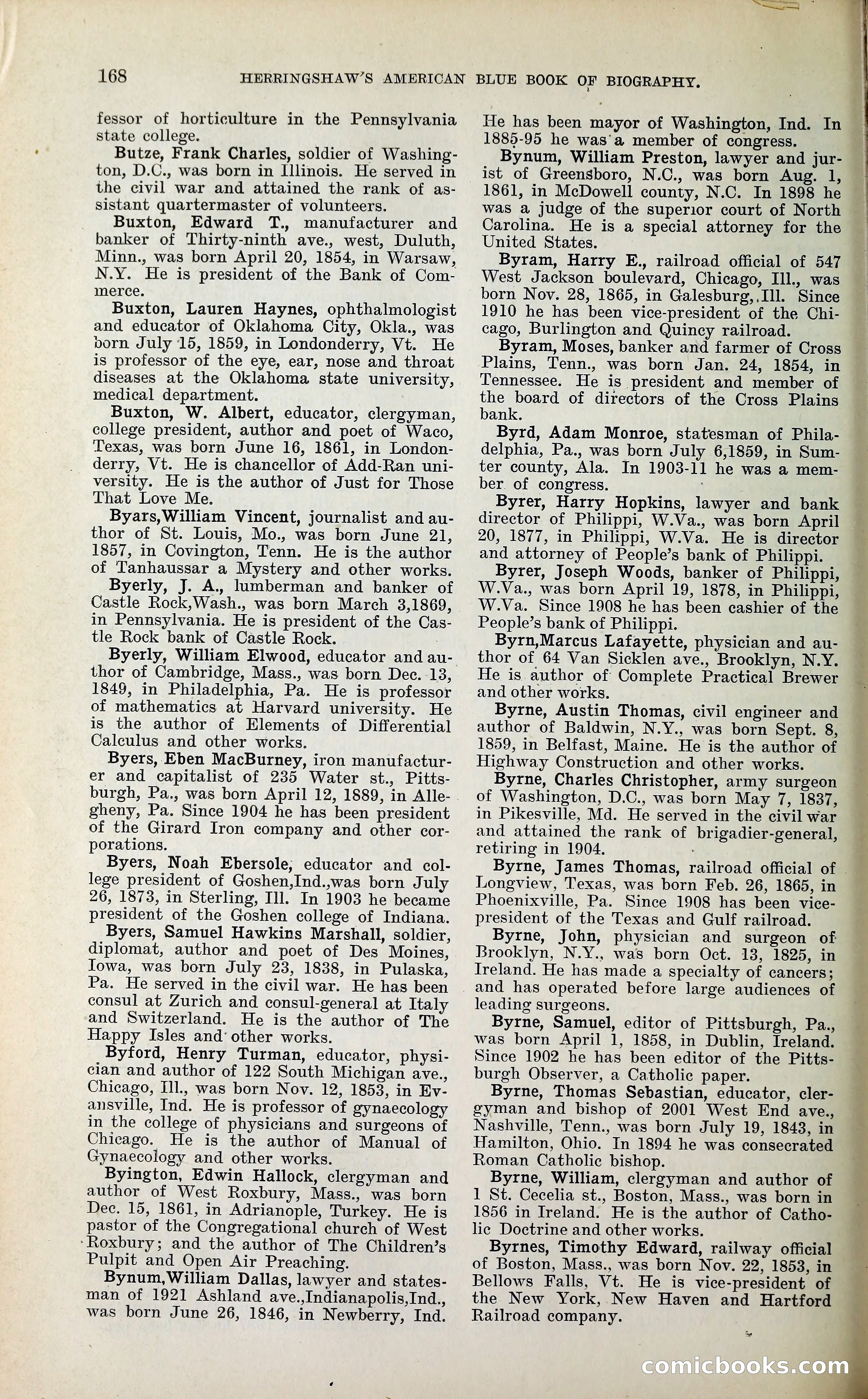 Herringshaw's American Blue Book of Biography — page 181 of 394