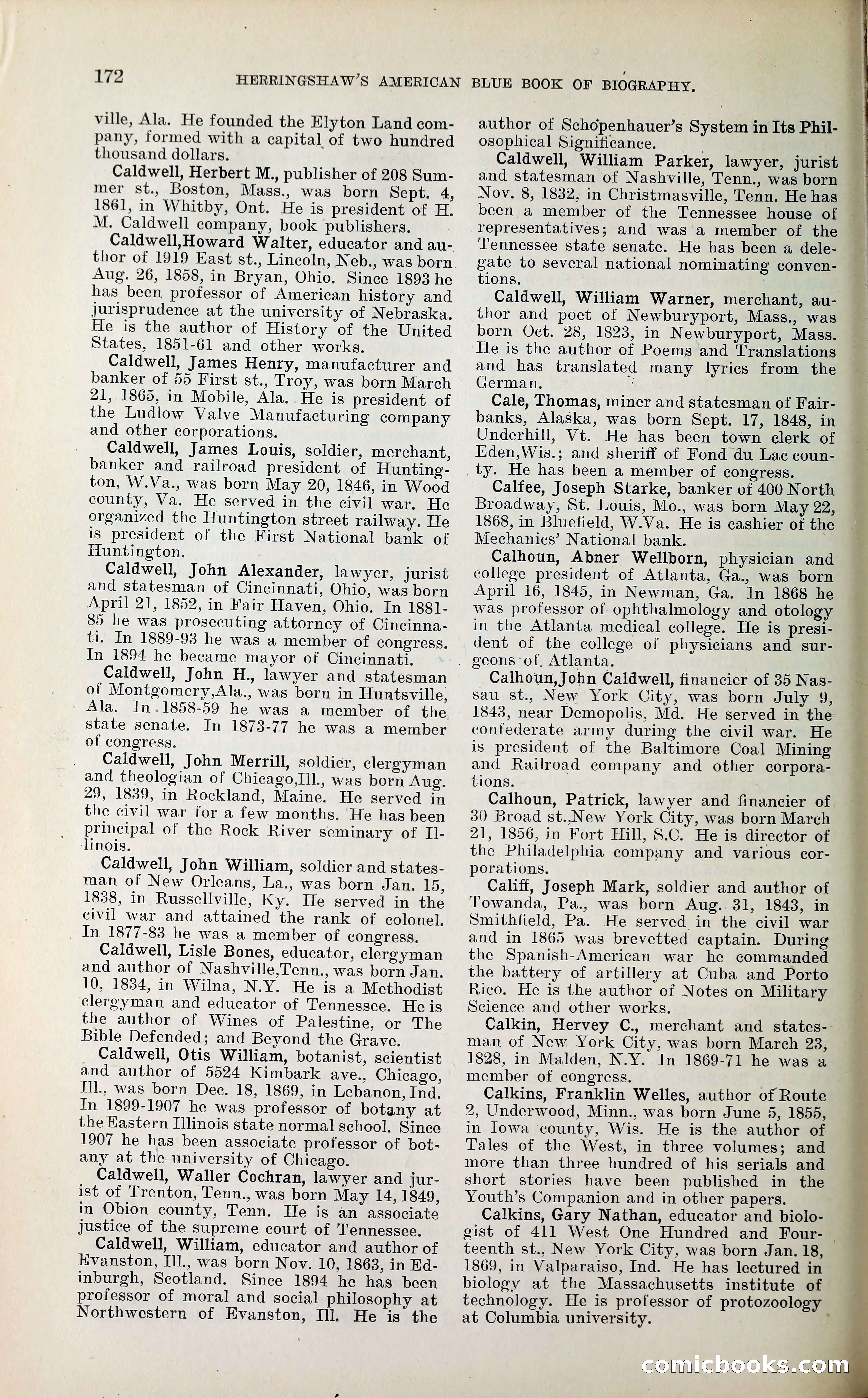 Herringshaw's American Blue Book of Biography — page 185 of 394