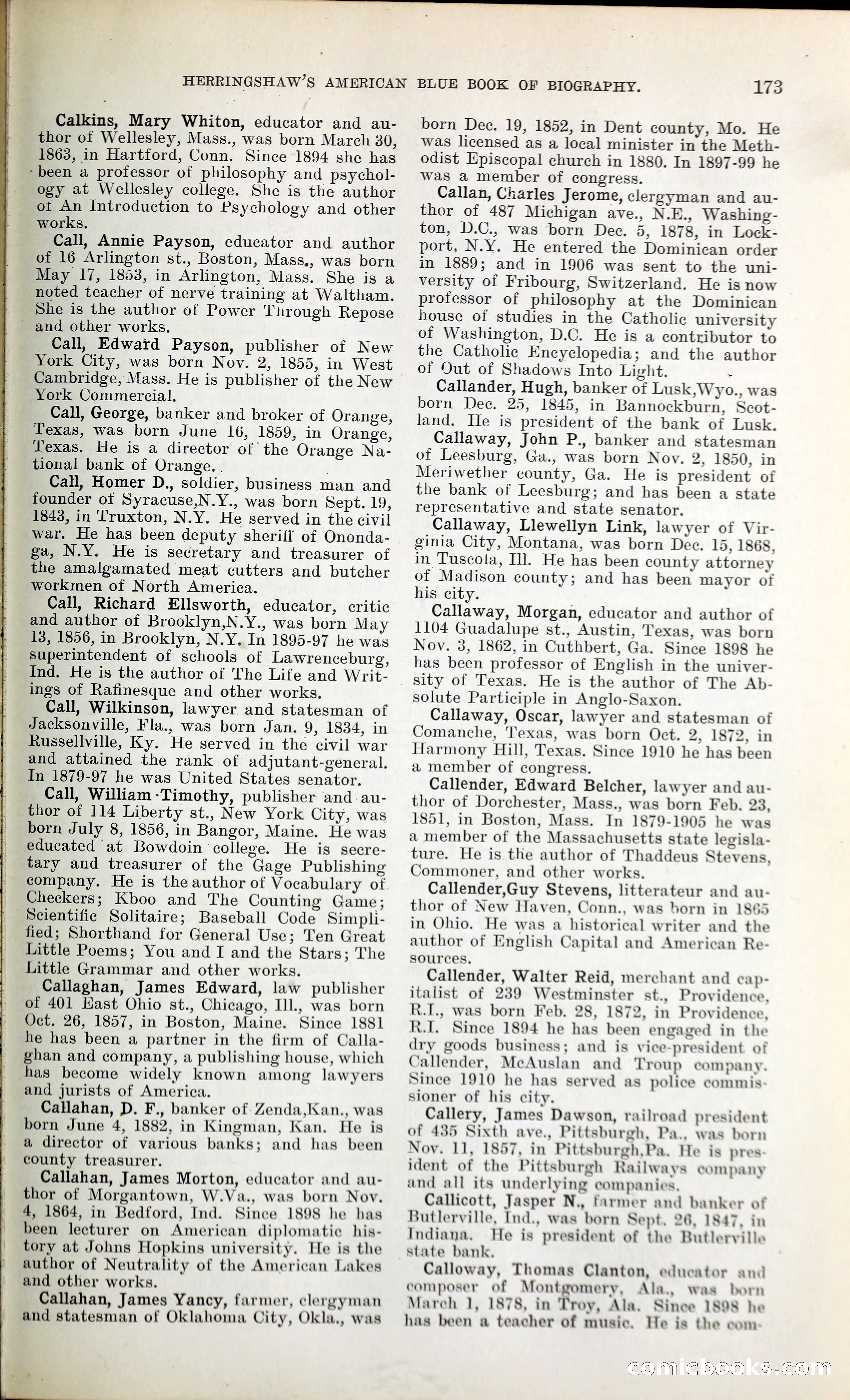 Herringshaw's American Blue Book of Biography — page 186 of 394