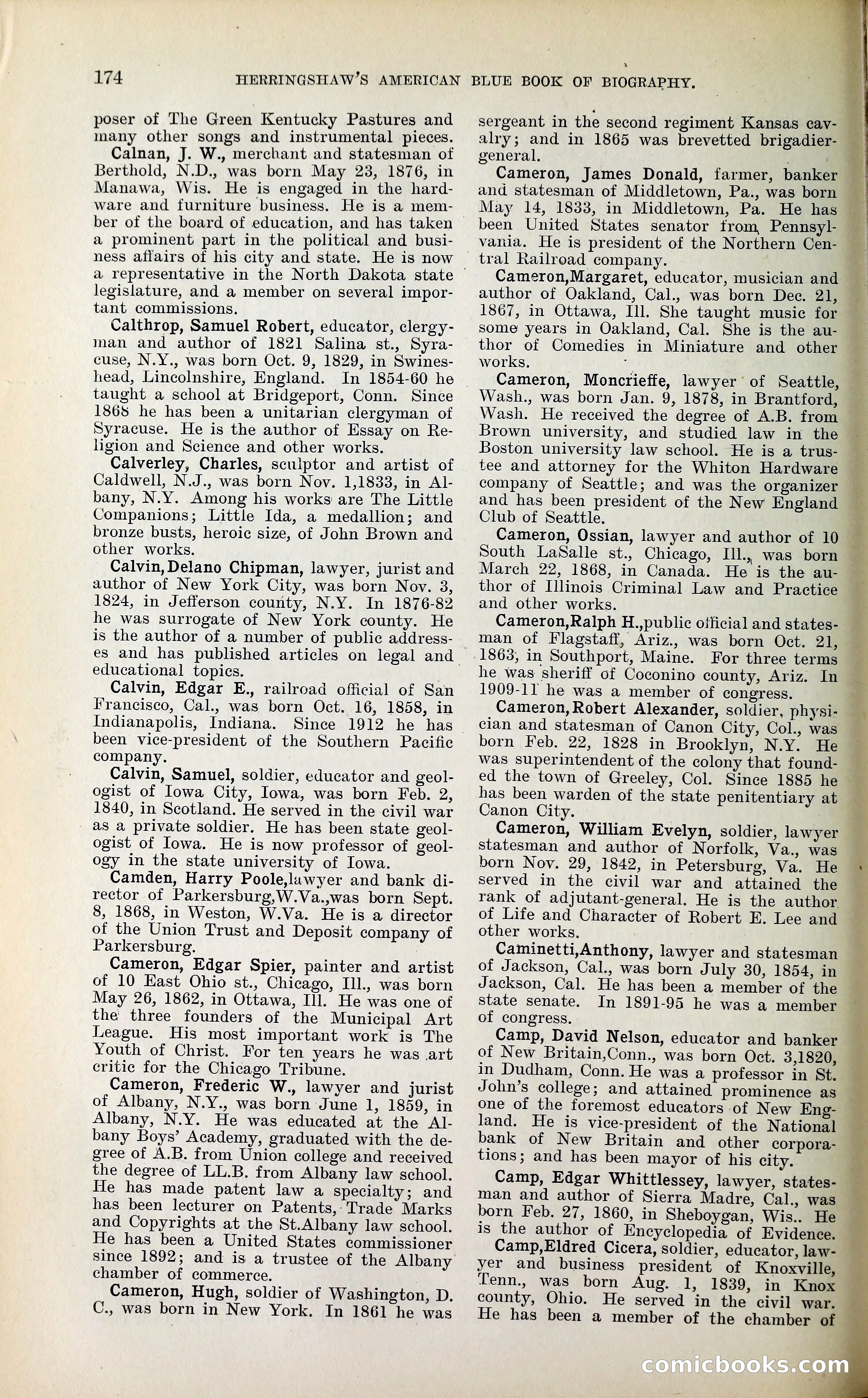 Herringshaw's American Blue Book of Biography — page 187 of 394