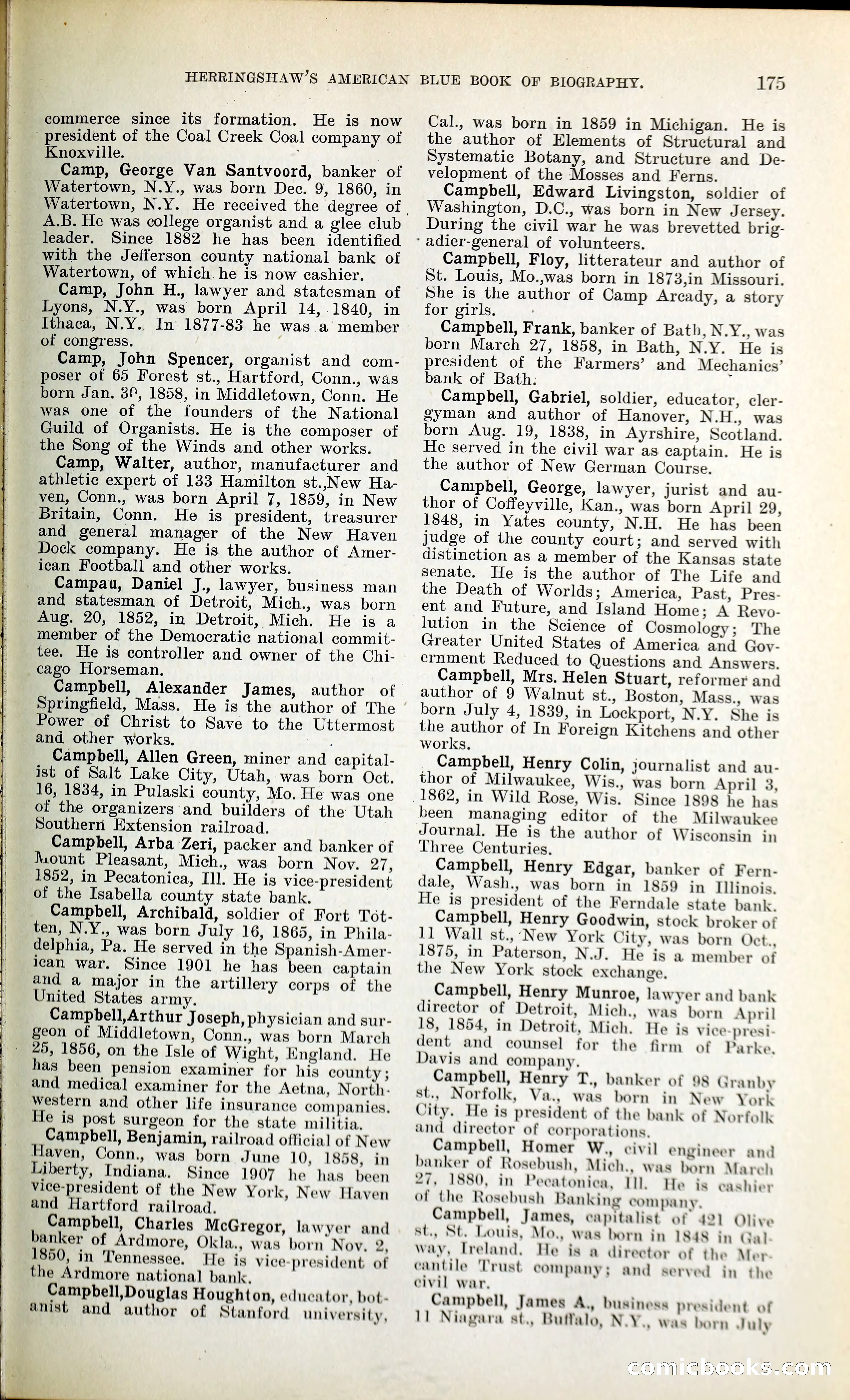 Herringshaw's American Blue Book of Biography — page 188 of 394