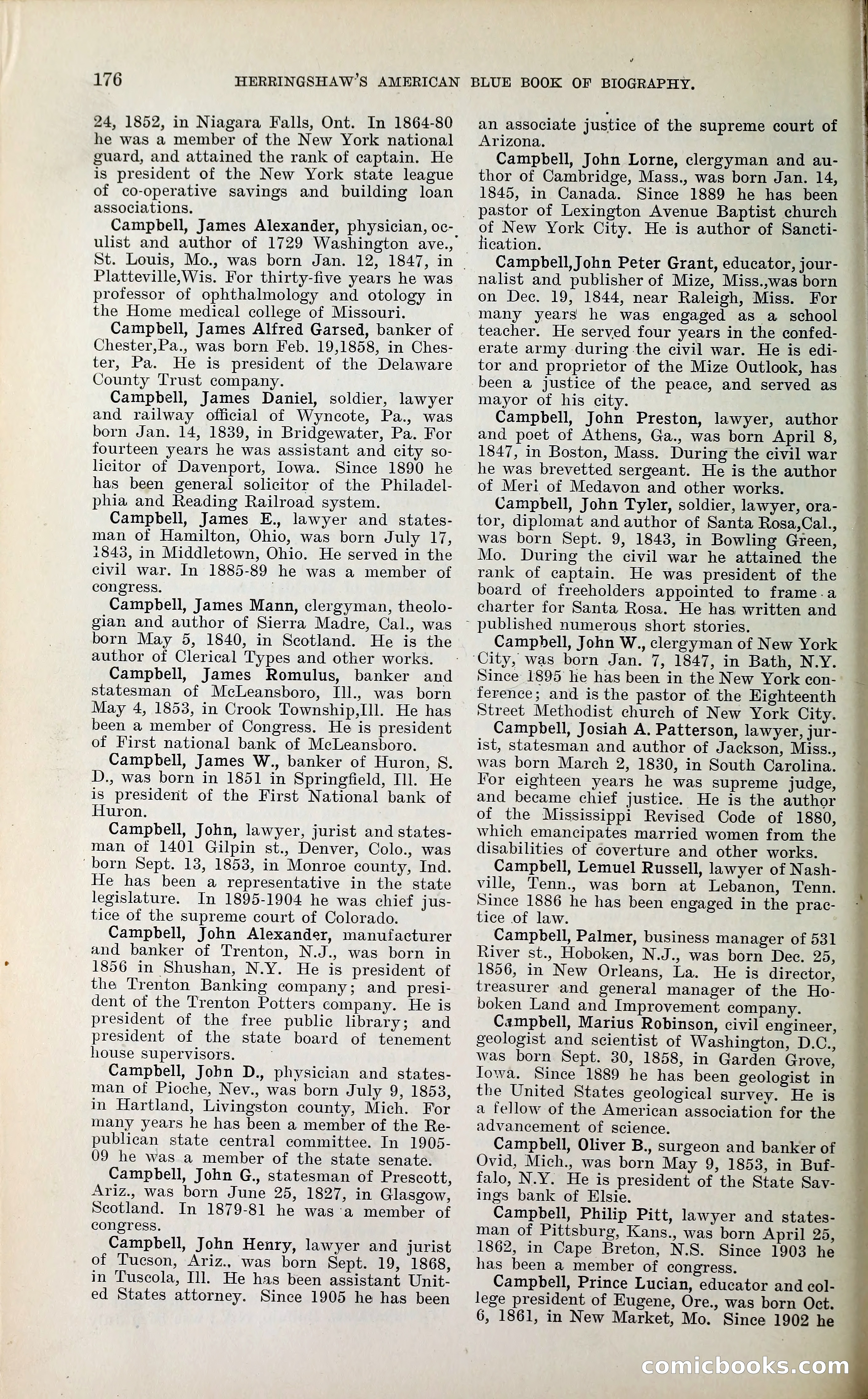 Herringshaw's American Blue Book of Biography — page 189 of 394