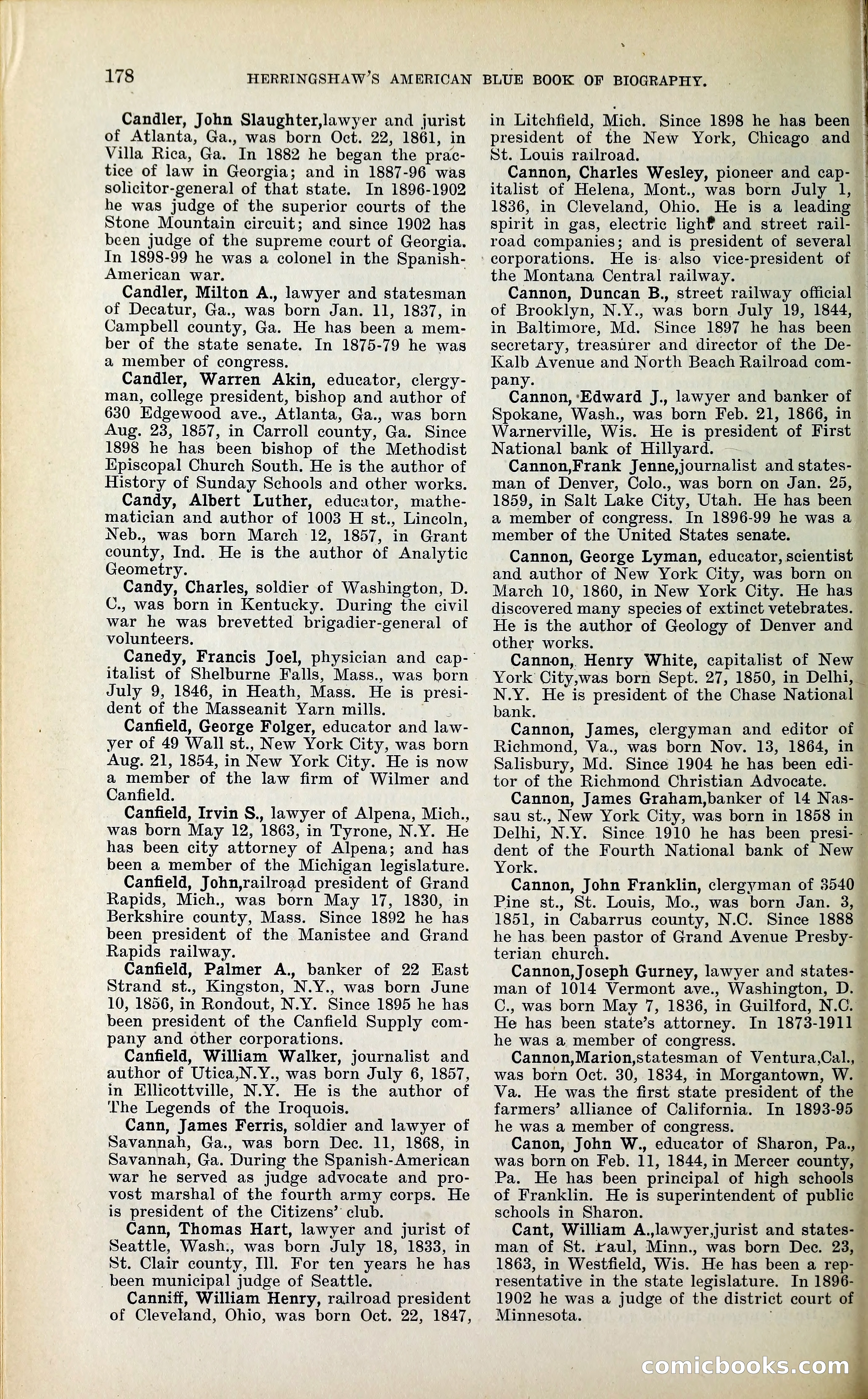 Herringshaw's American Blue Book of Biography — page 191 of 394