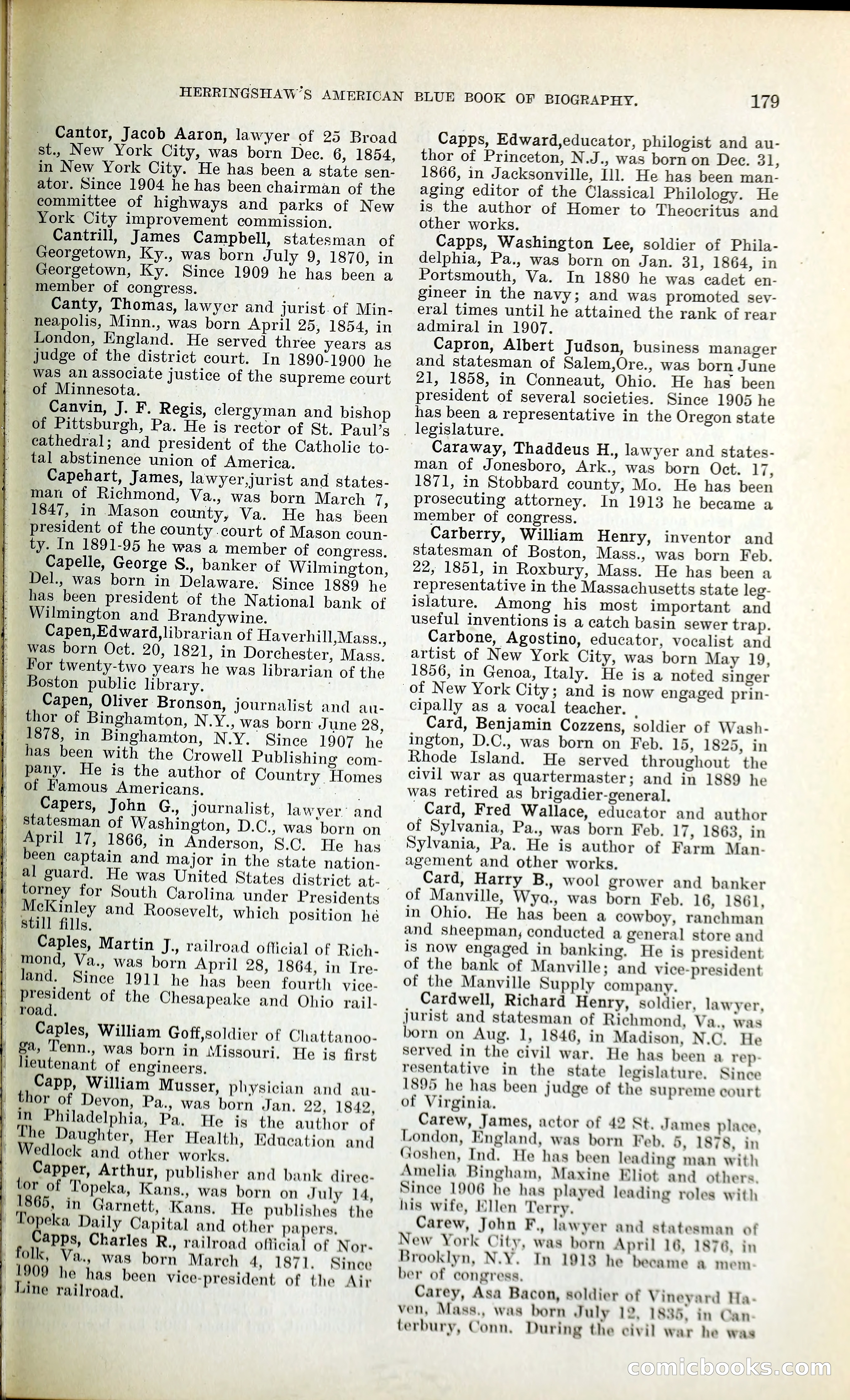 Herringshaw's American Blue Book of Biography — page 192 of 394