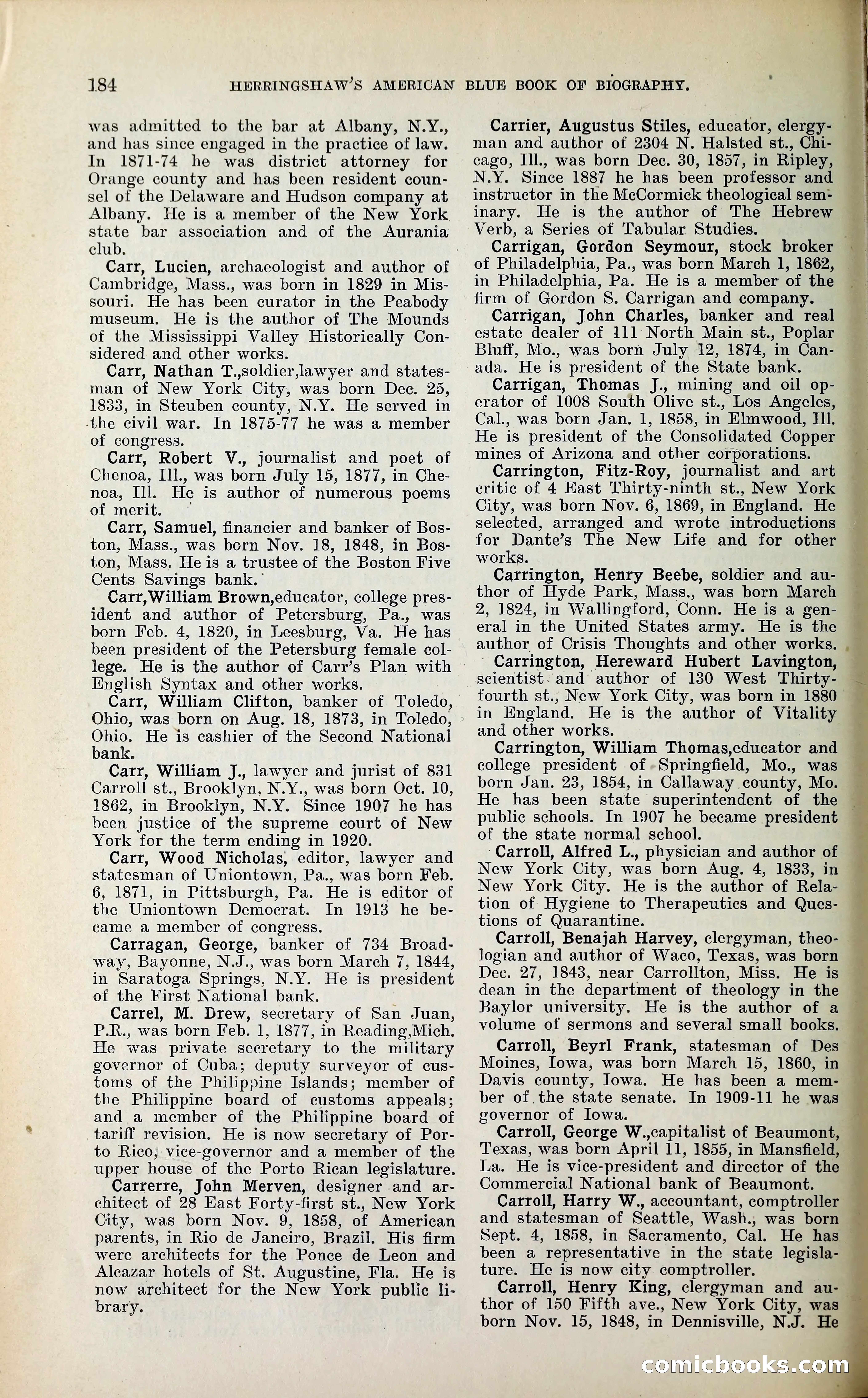 Herringshaw's American Blue Book of Biography — page 197 of 394