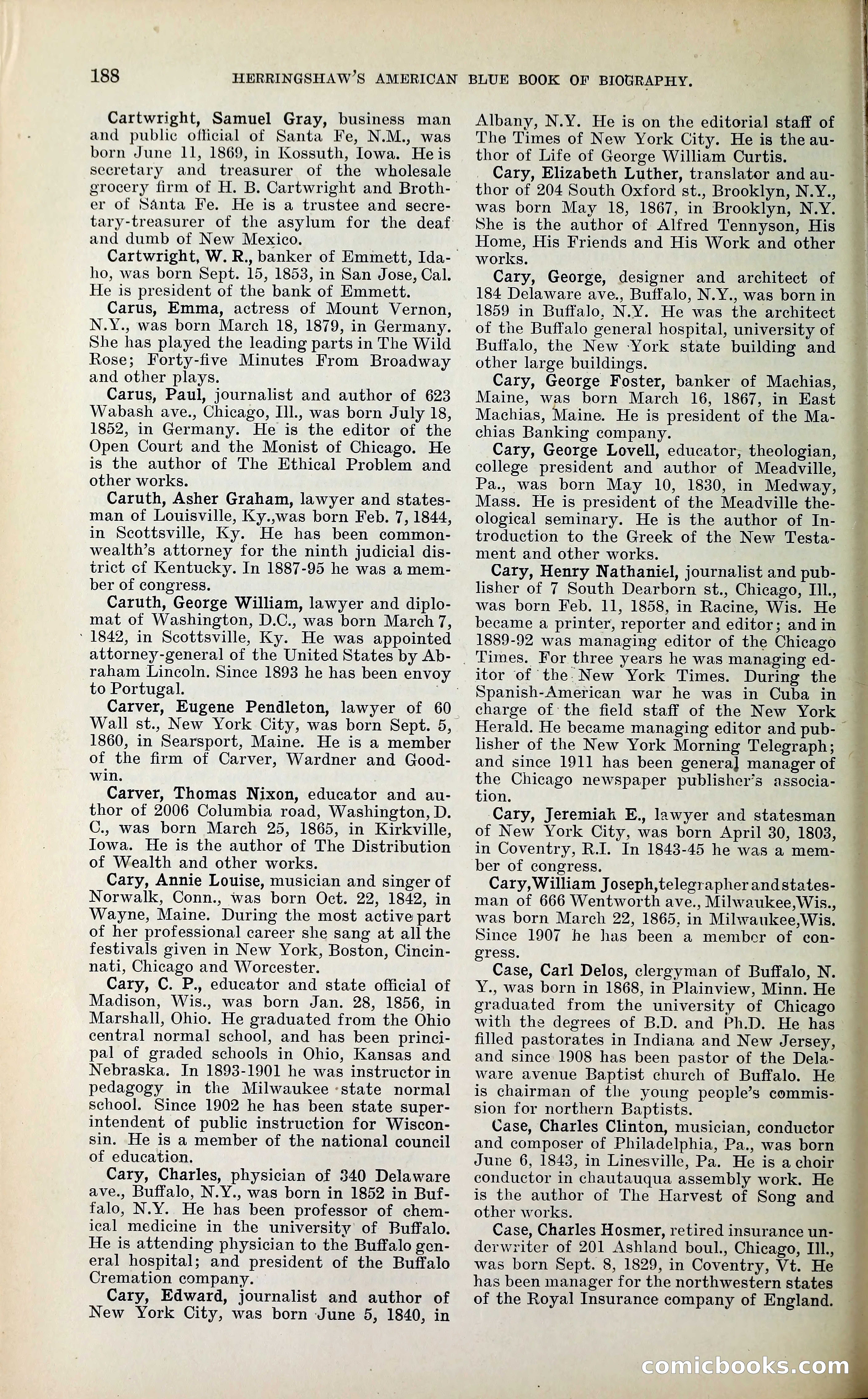 Herringshaw's American Blue Book of Biography — page 201 of 394