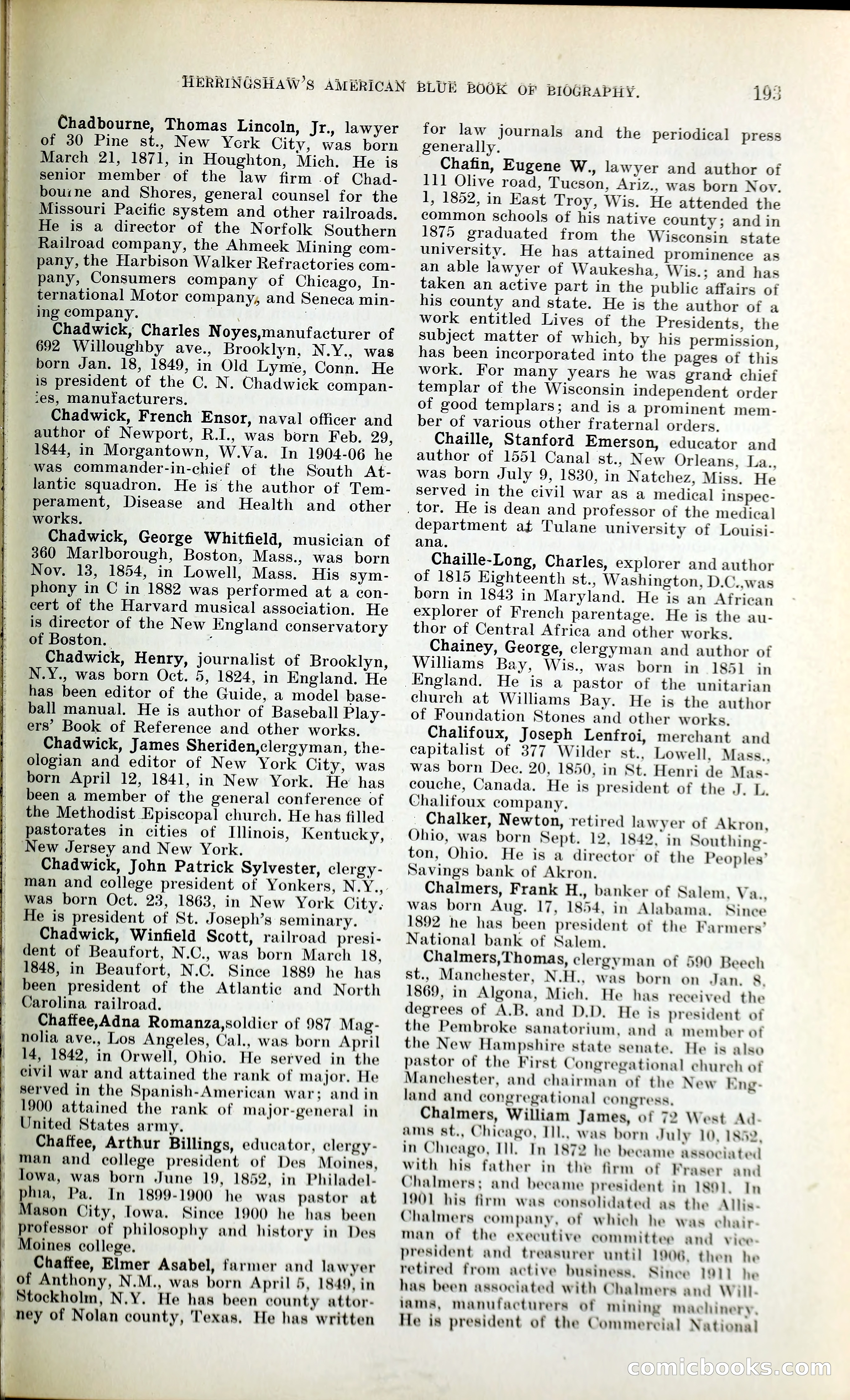 Herringshaw's American Blue Book of Biography — page 206 of 394