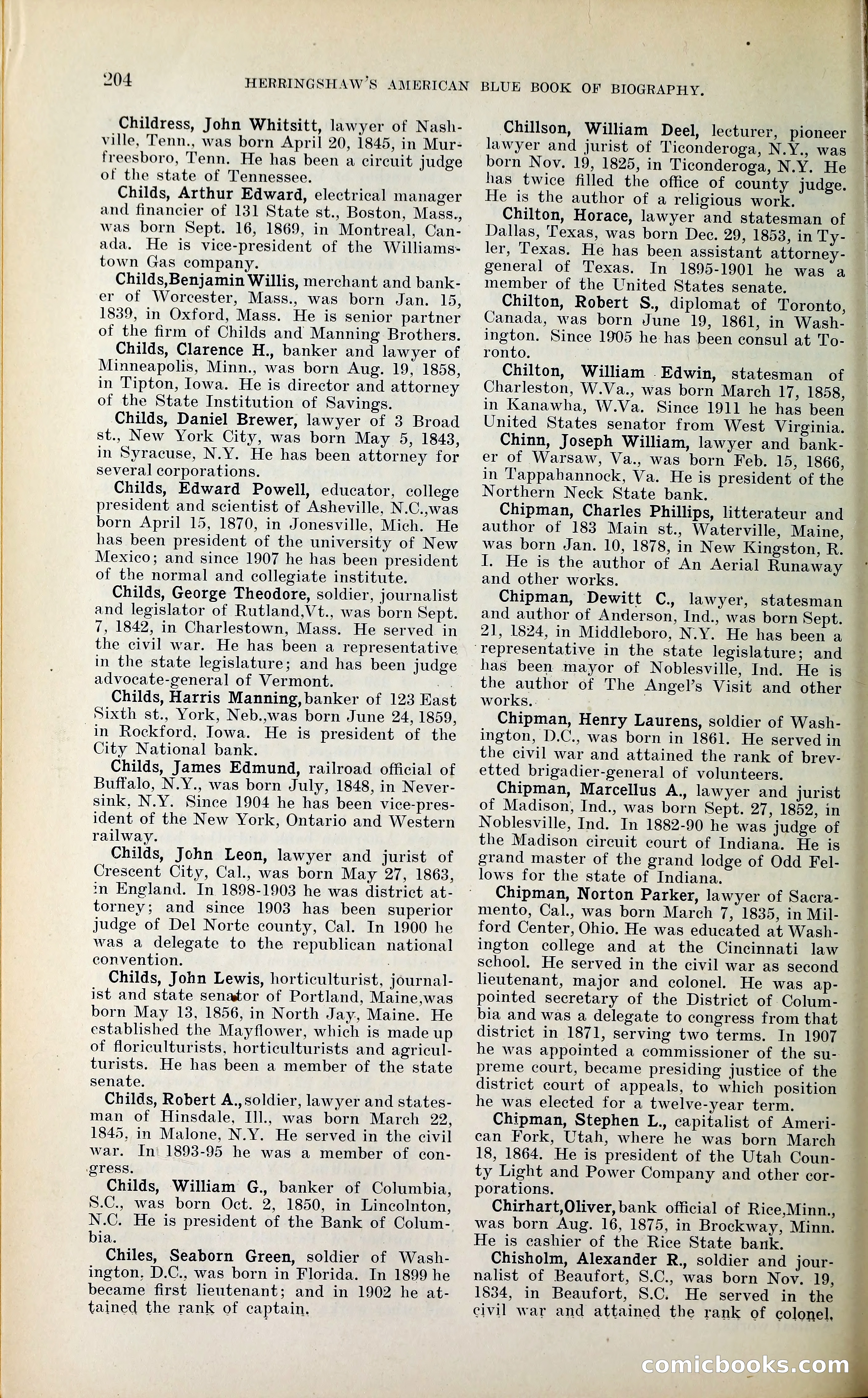 Herringshaw's American Blue Book of Biography — page 217 of 394