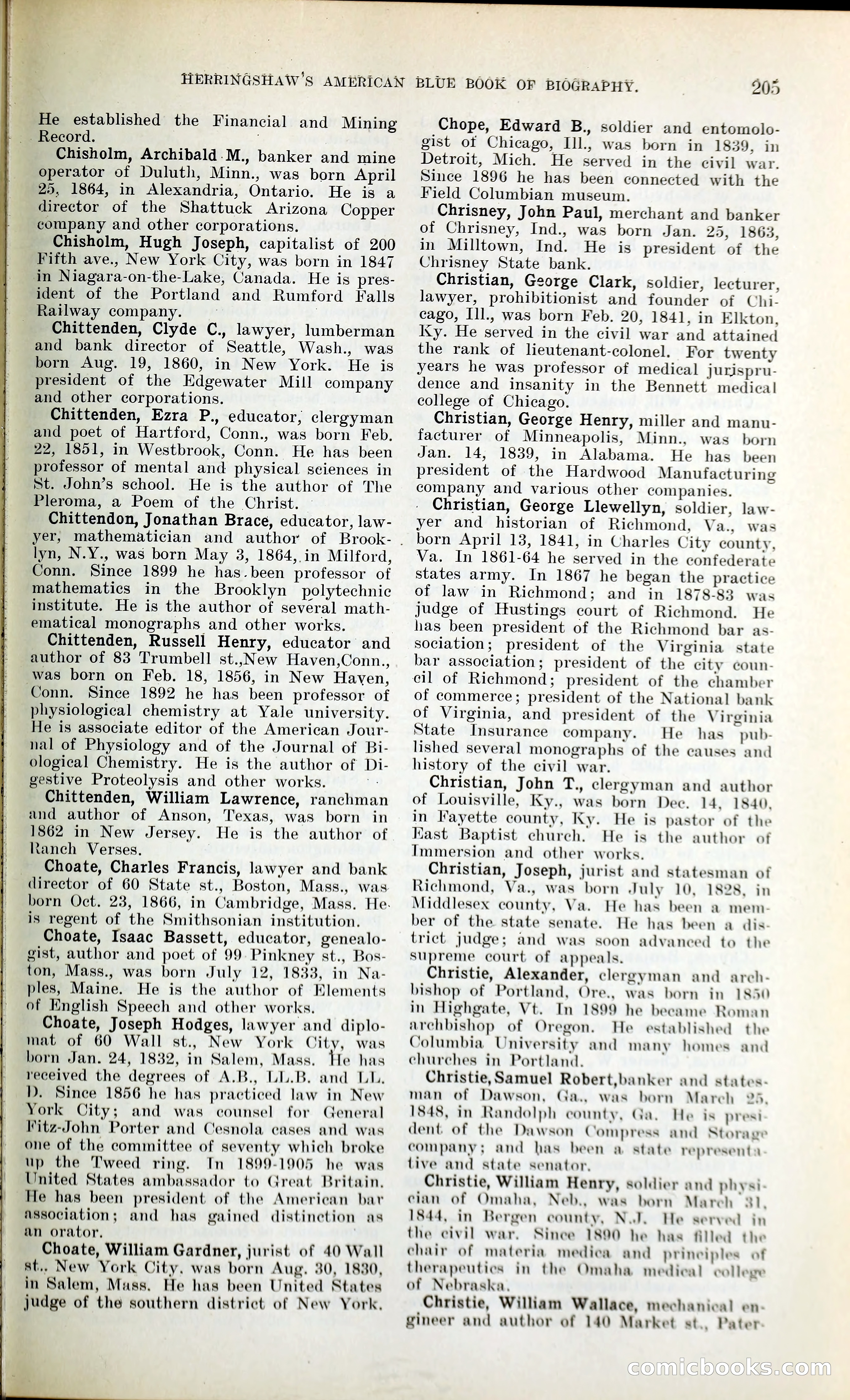 Herringshaw's American Blue Book of Biography — page 218 of 394