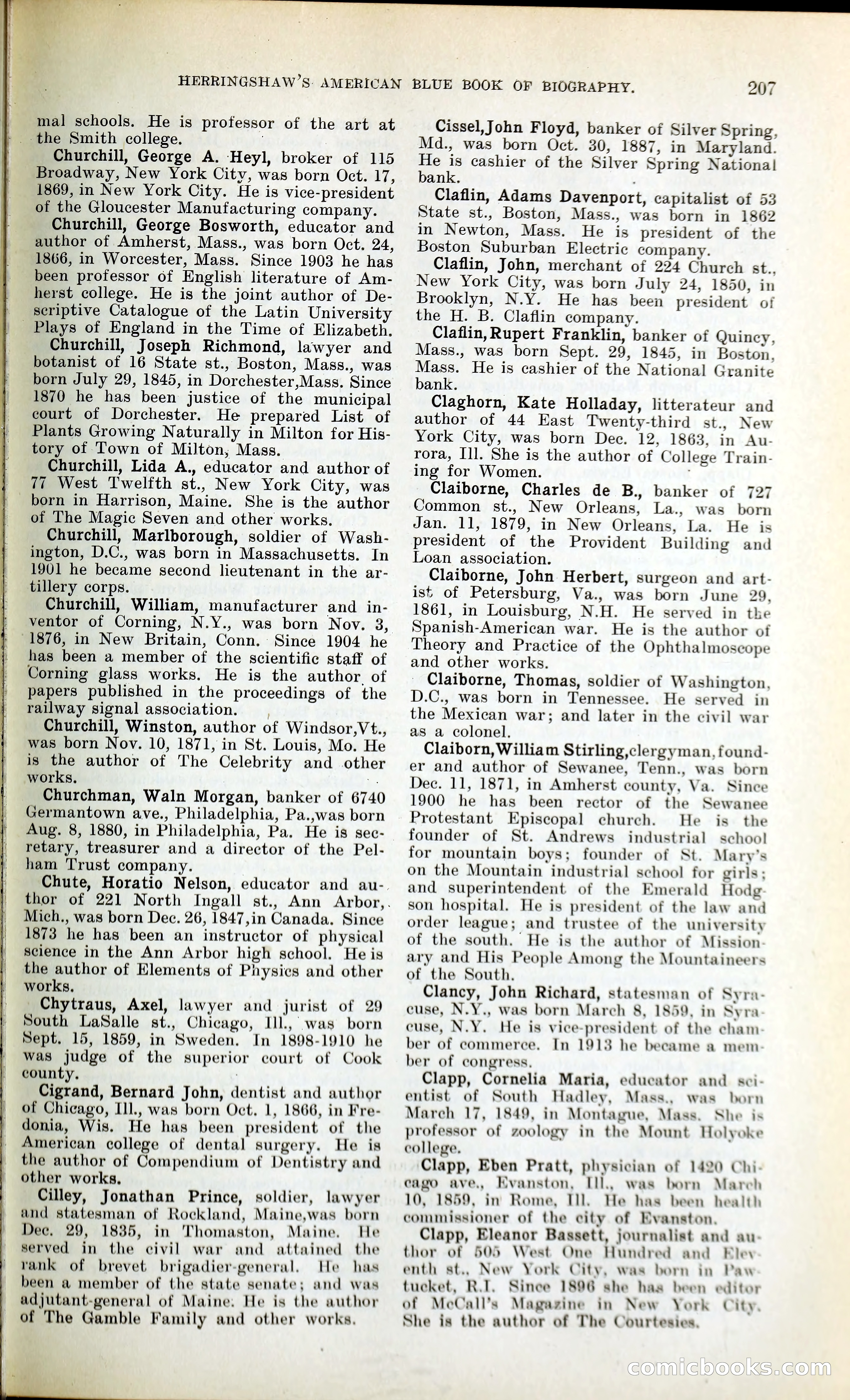 Herringshaw's American Blue Book of Biography — page 220 of 394