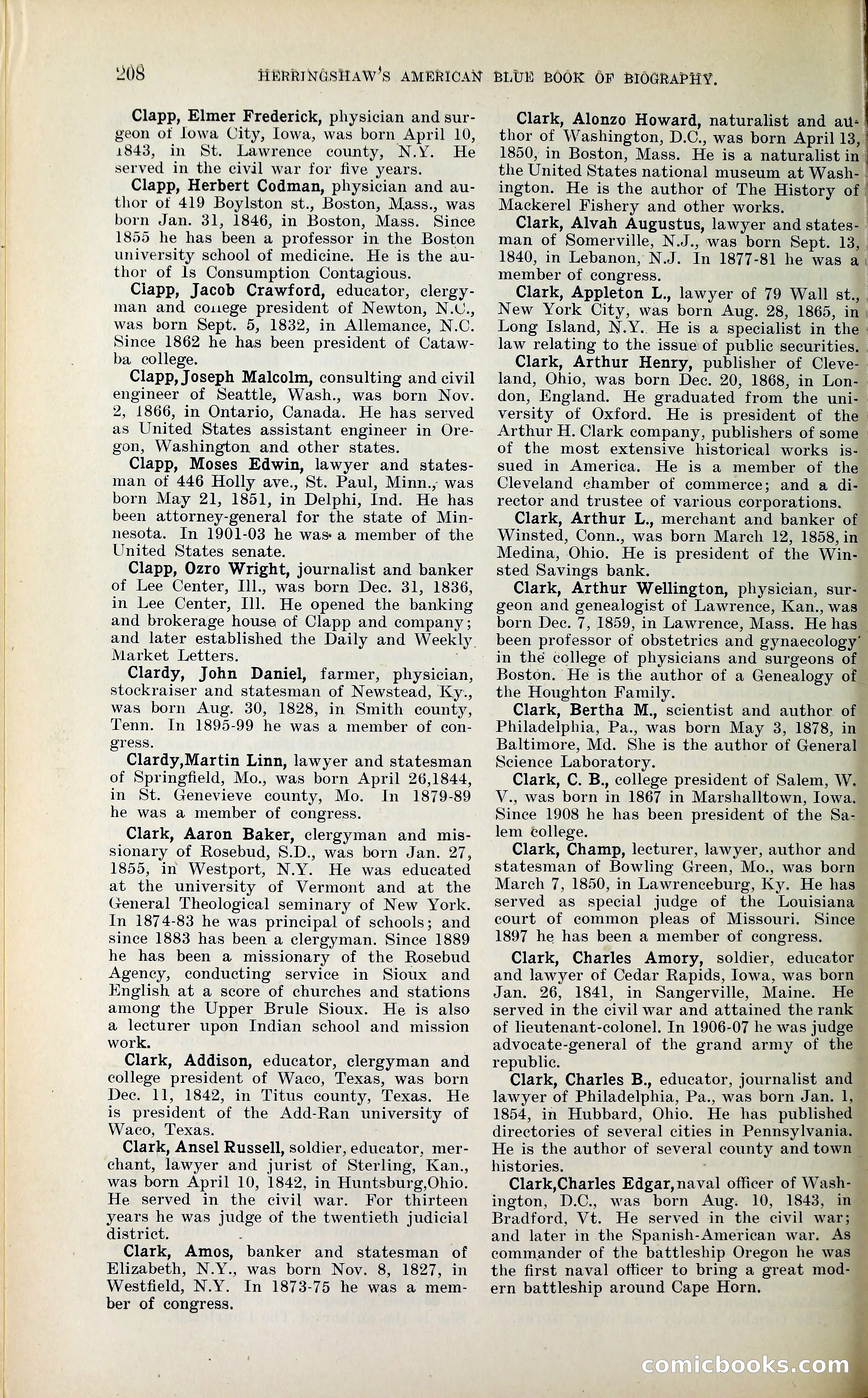 Herringshaw's American Blue Book of Biography — page 221 of 394