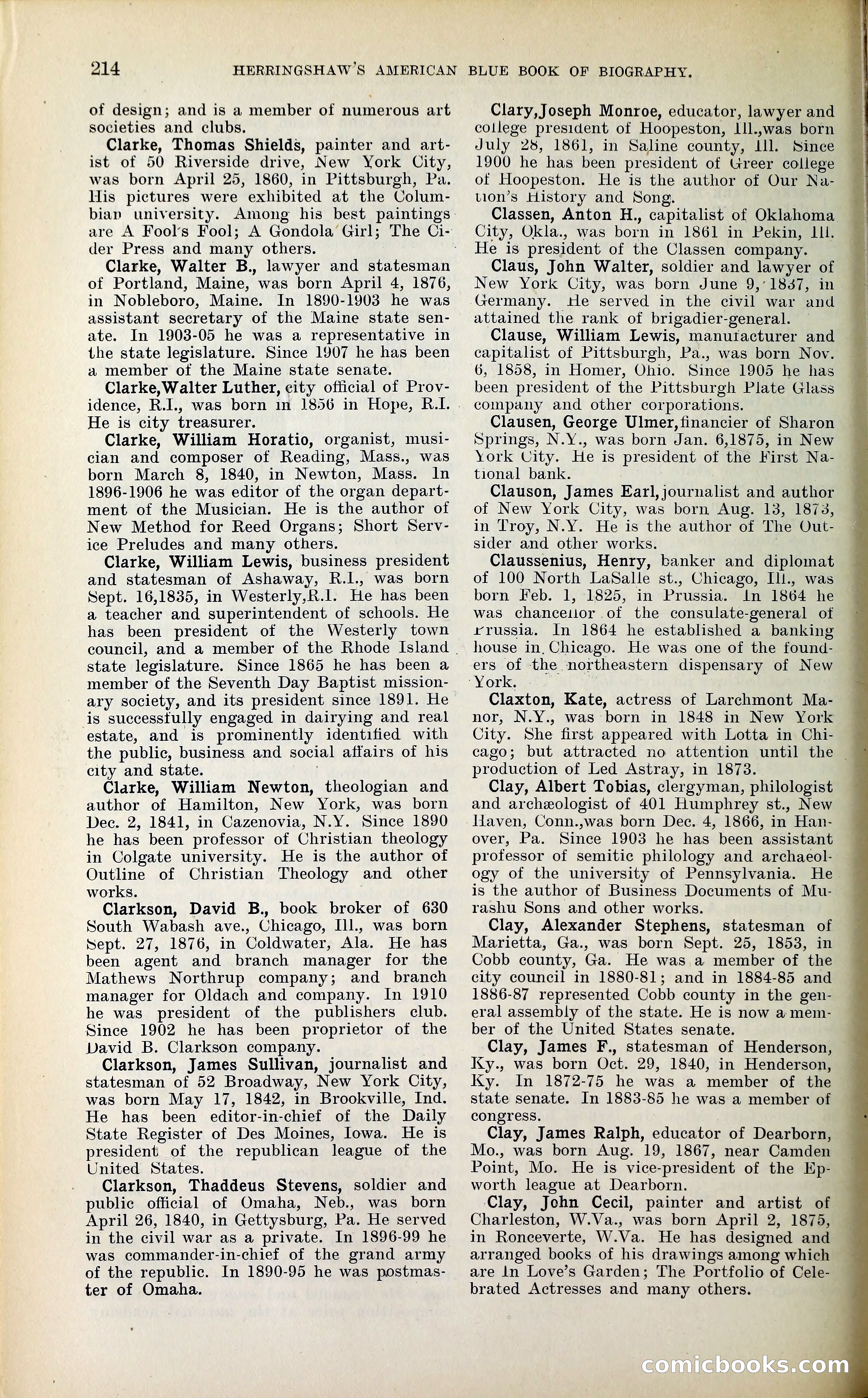 Herringshaw's American Blue Book of Biography — page 227 of 394