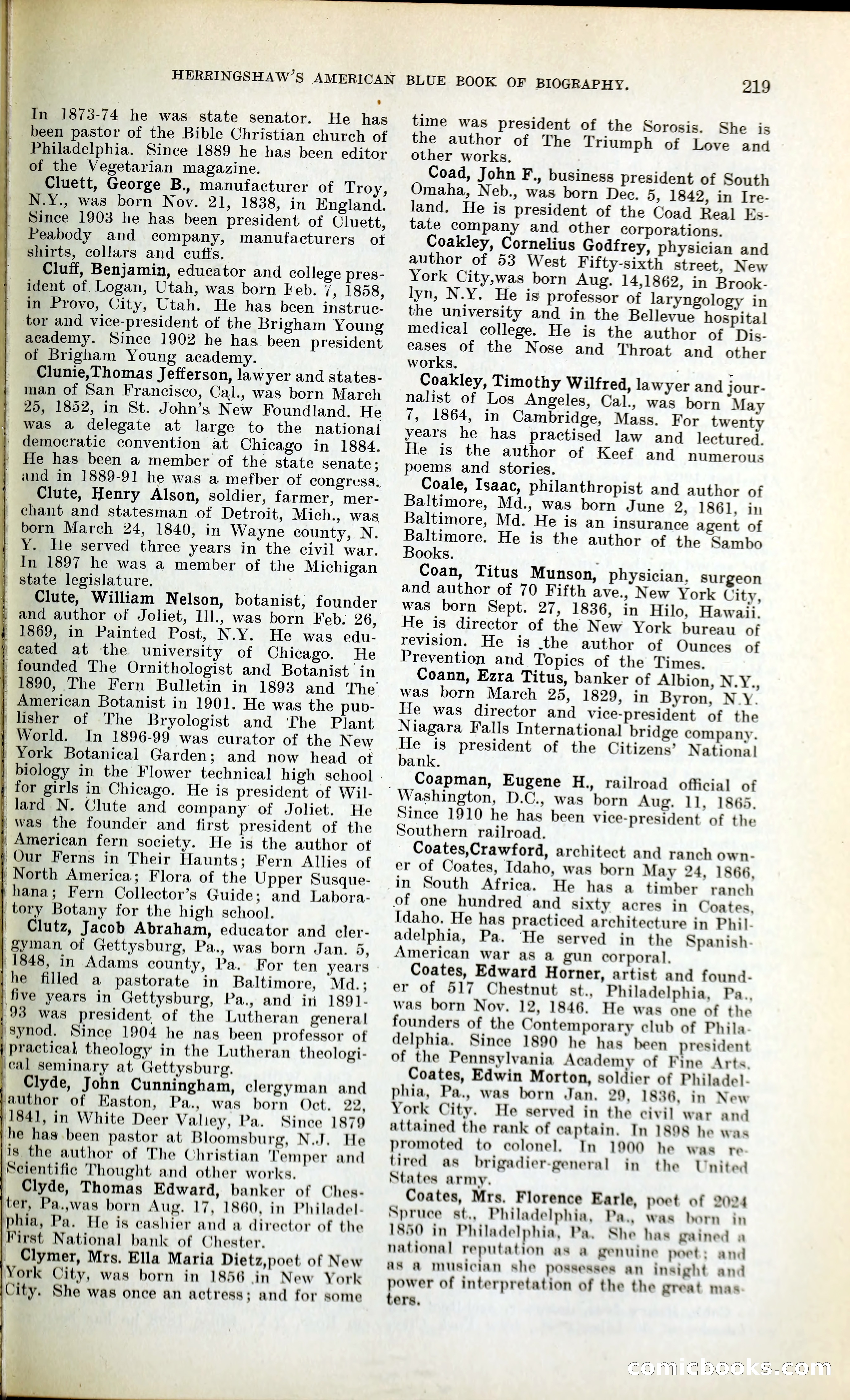 Herringshaw's American Blue Book of Biography — page 232 of 394