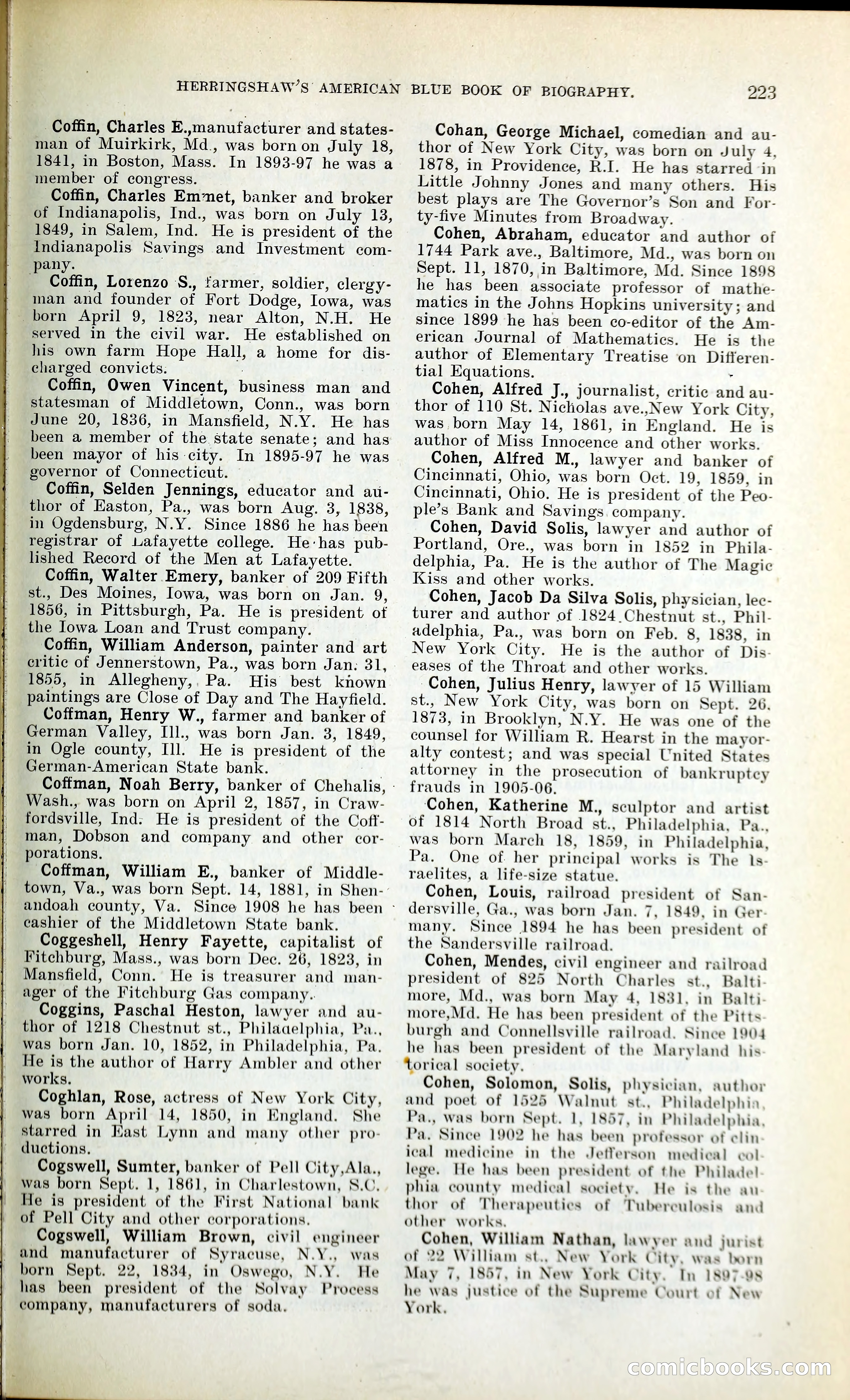 Herringshaw's American Blue Book of Biography — page 236 of 394