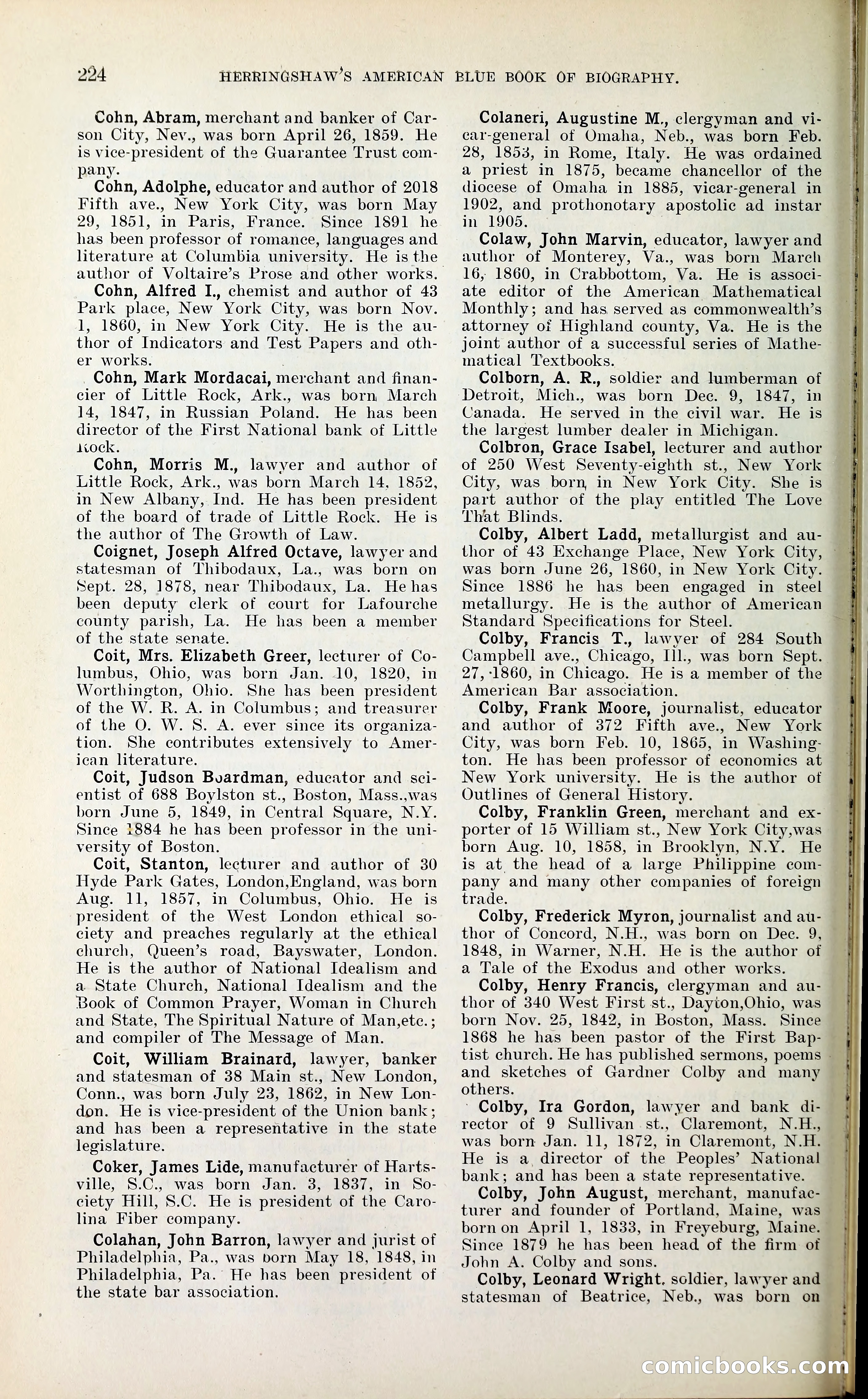 Herringshaw's American Blue Book of Biography — page 237 of 394