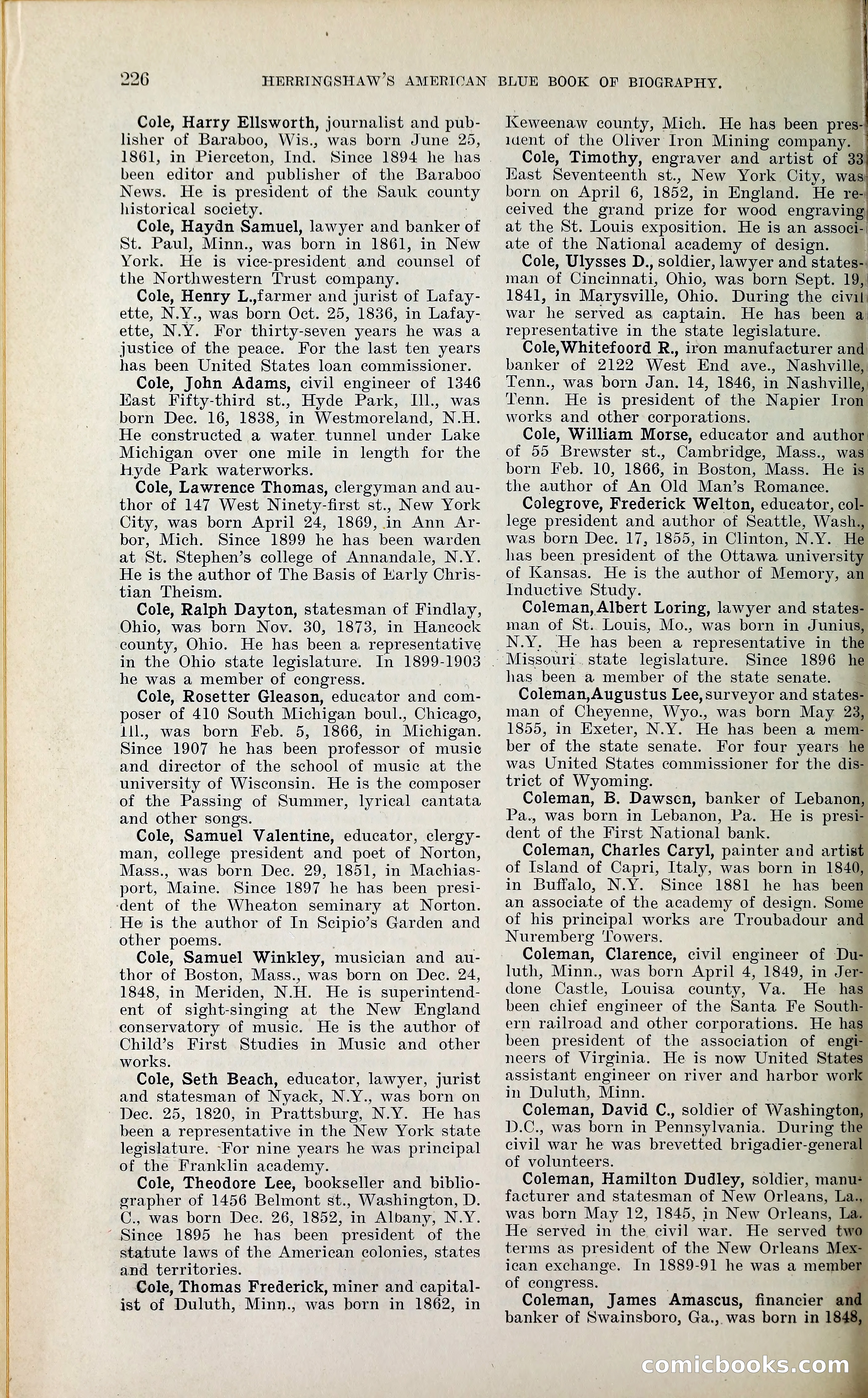 Herringshaw's American Blue Book of Biography — page 239 of 394