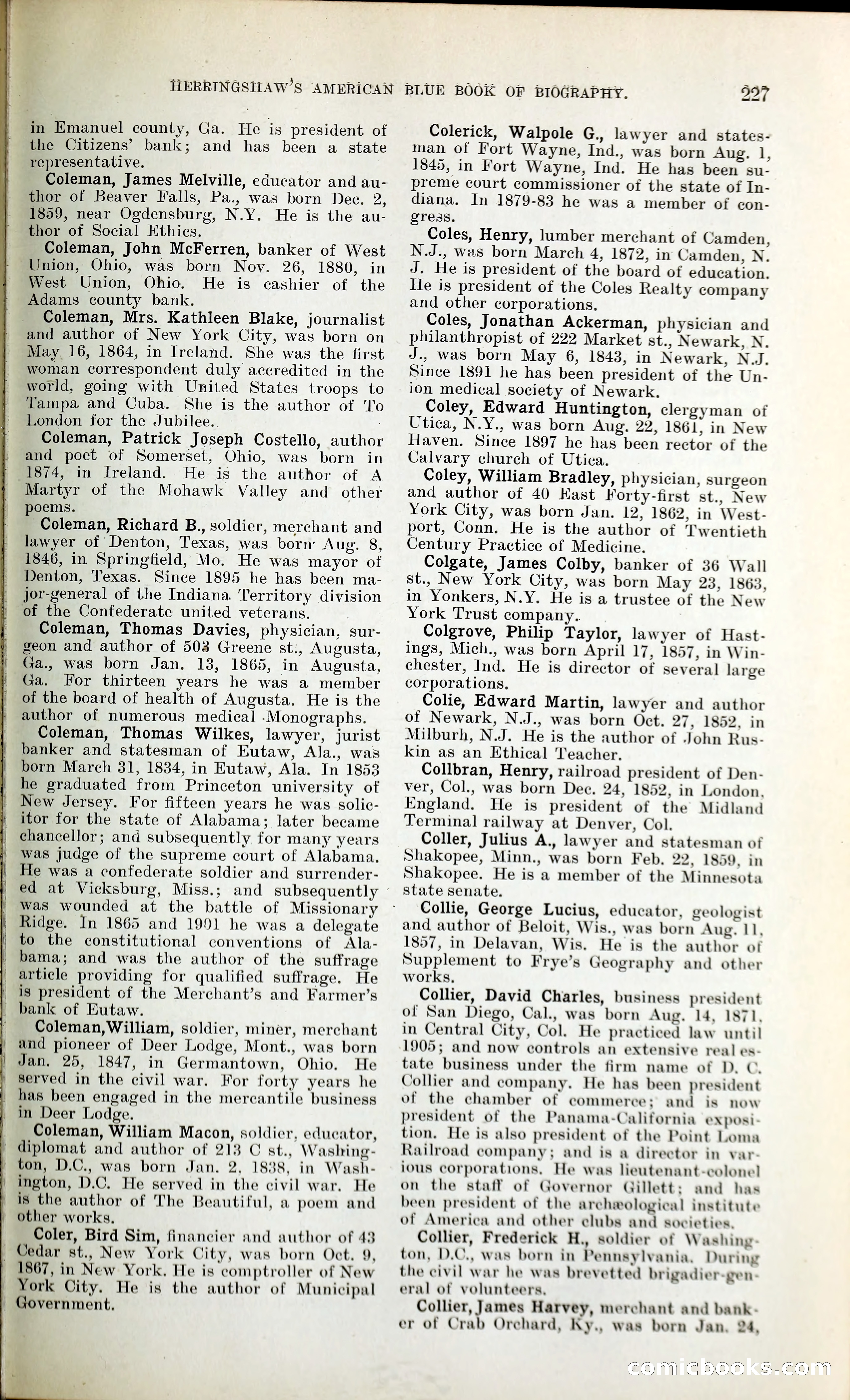 Herringshaw's American Blue Book of Biography — page 240 of 394
