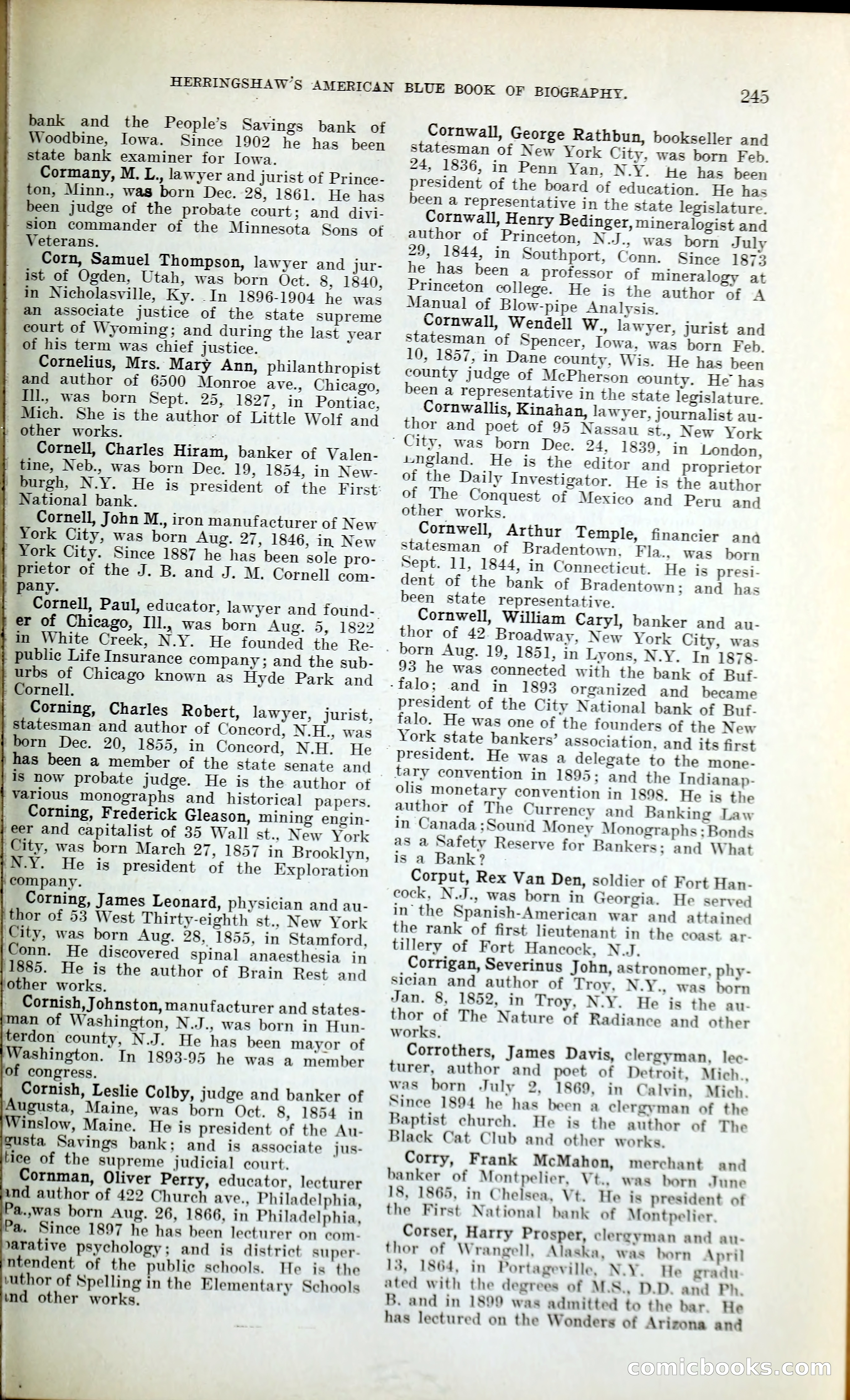 Herringshaw's American Blue Book of Biography — page 258 of 394