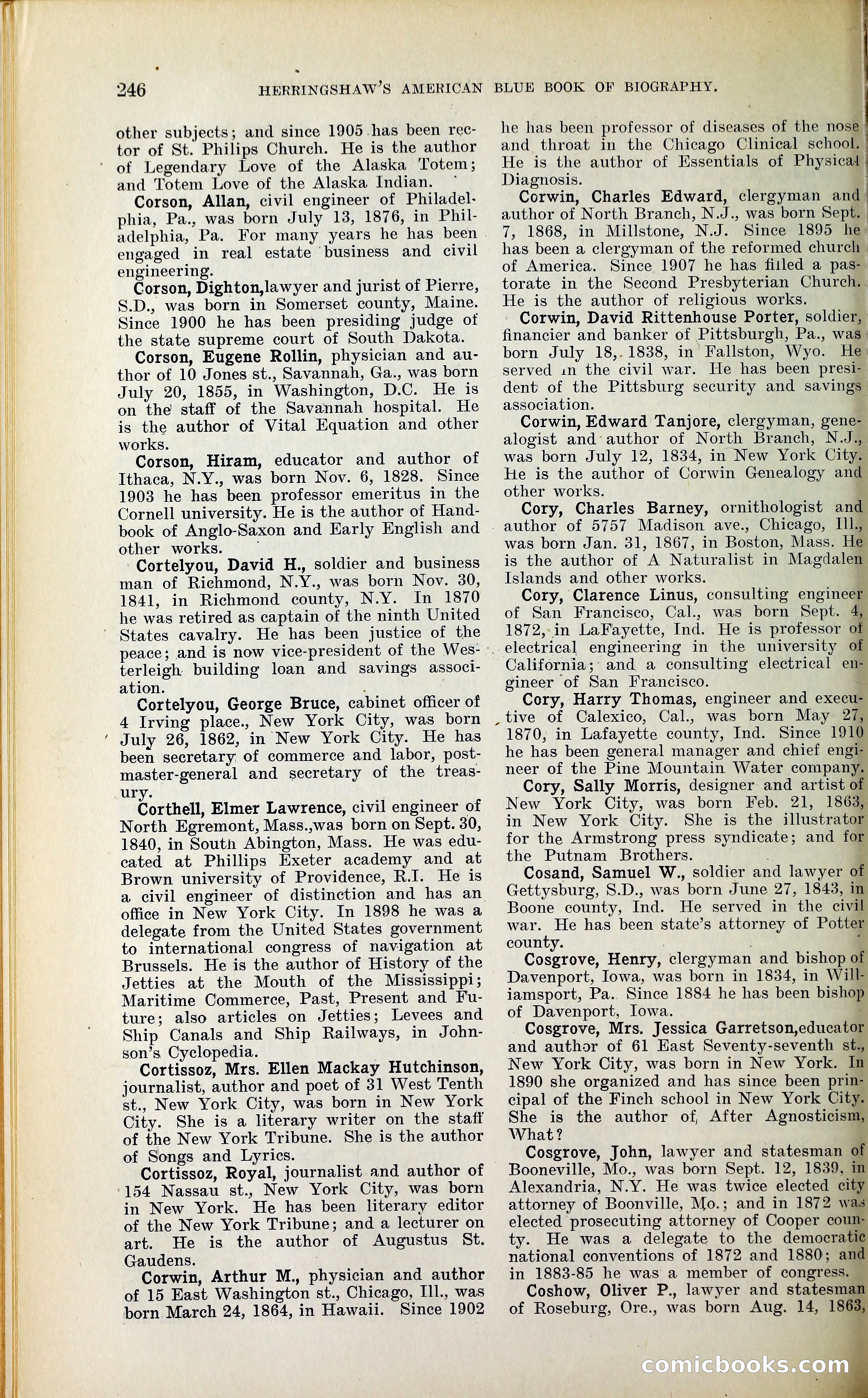 Herringshaw's American Blue Book of Biography — page 259 of 394
