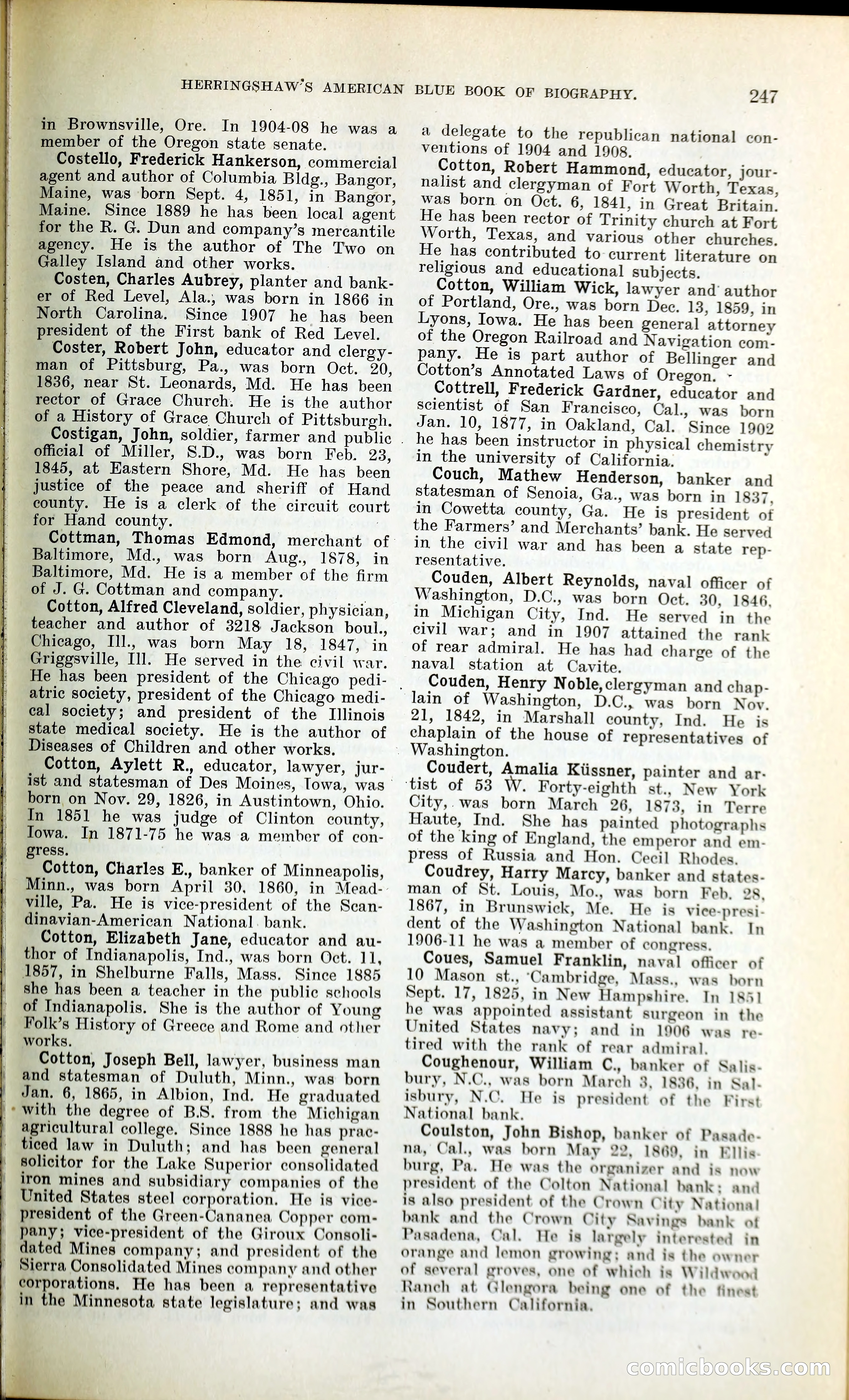 Herringshaw's American Blue Book of Biography — page 260 of 394