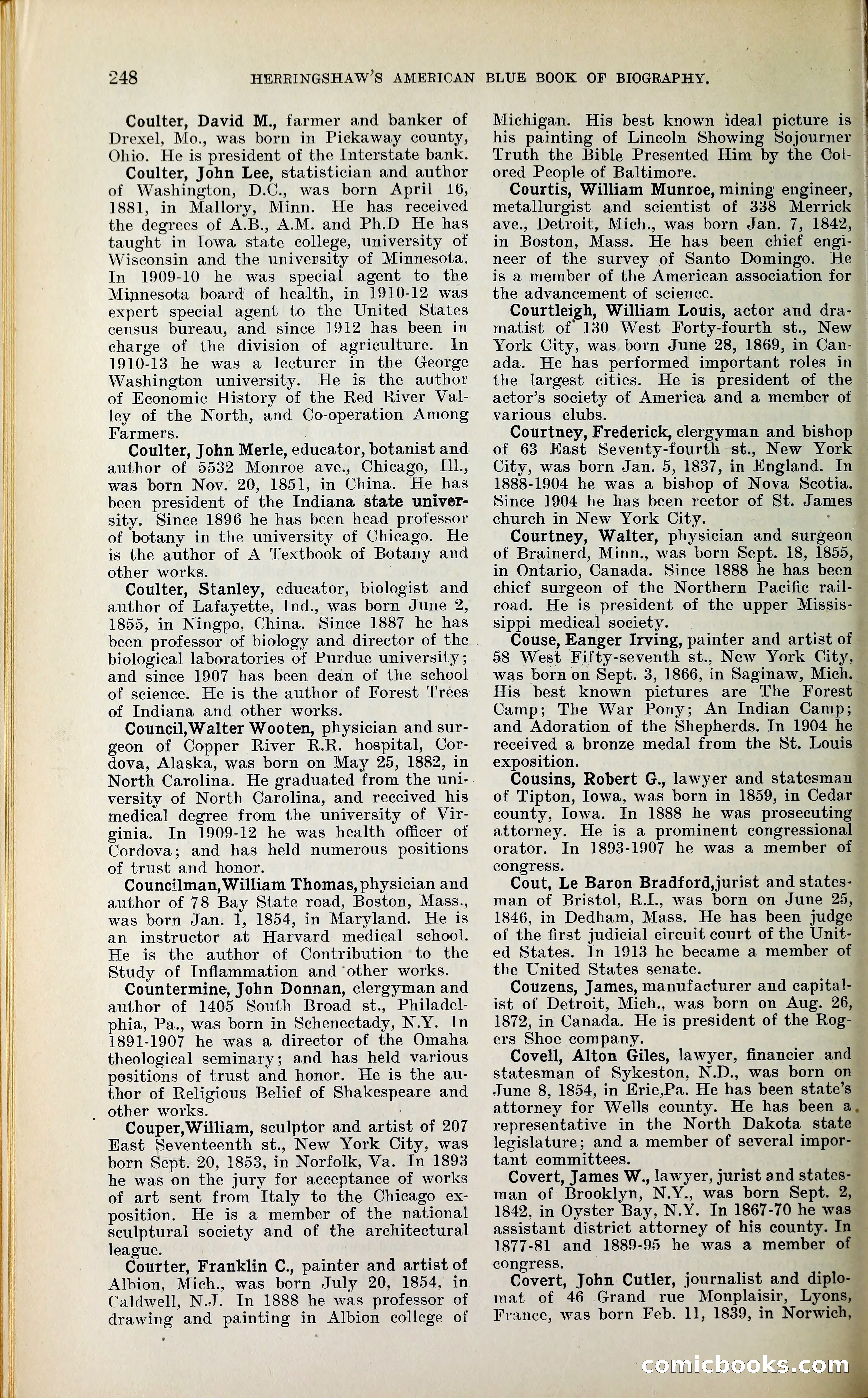 Herringshaw's American Blue Book of Biography — page 261 of 394