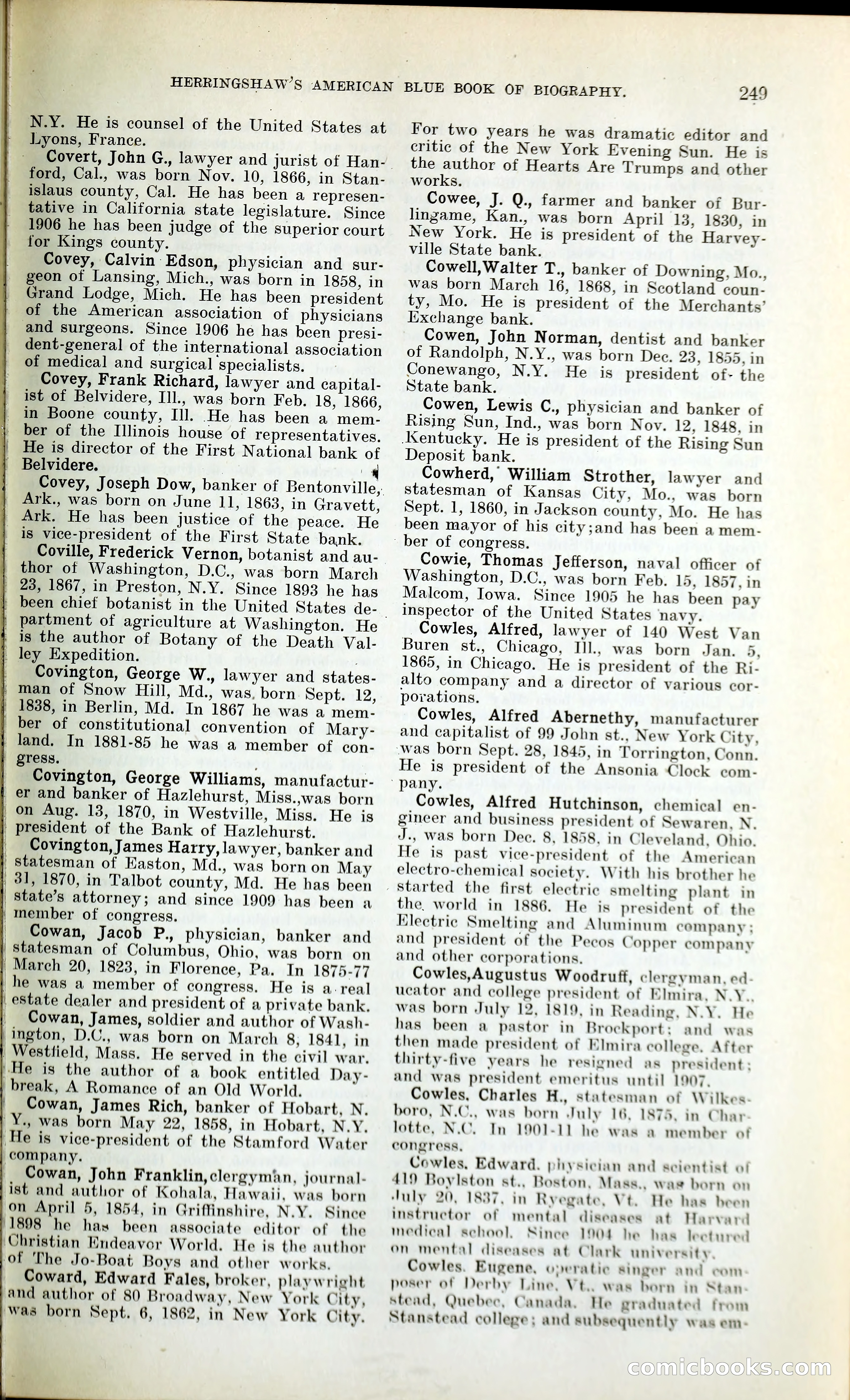 Herringshaw's American Blue Book of Biography — page 262 of 394