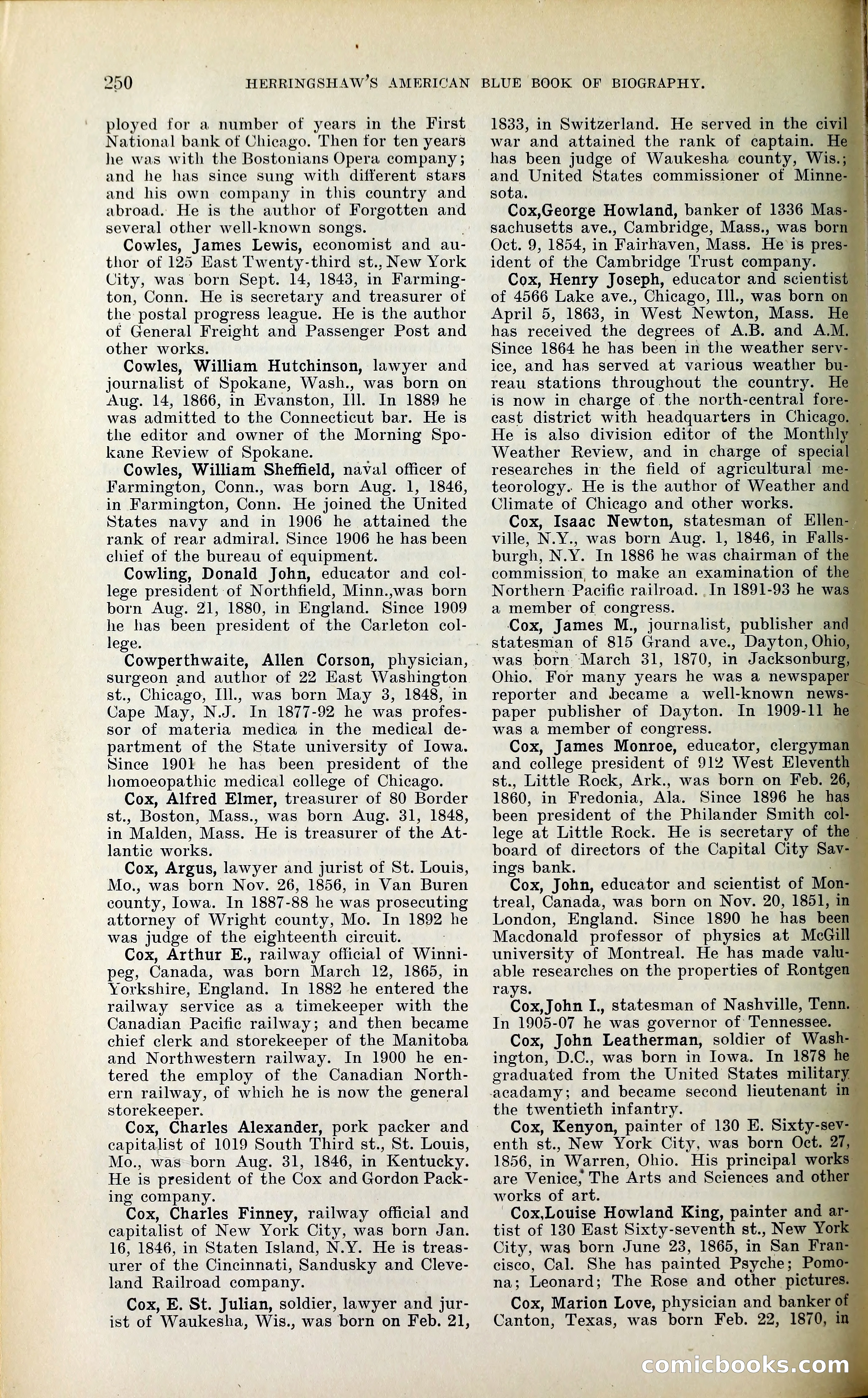 Herringshaw's American Blue Book of Biography — page 263 of 394