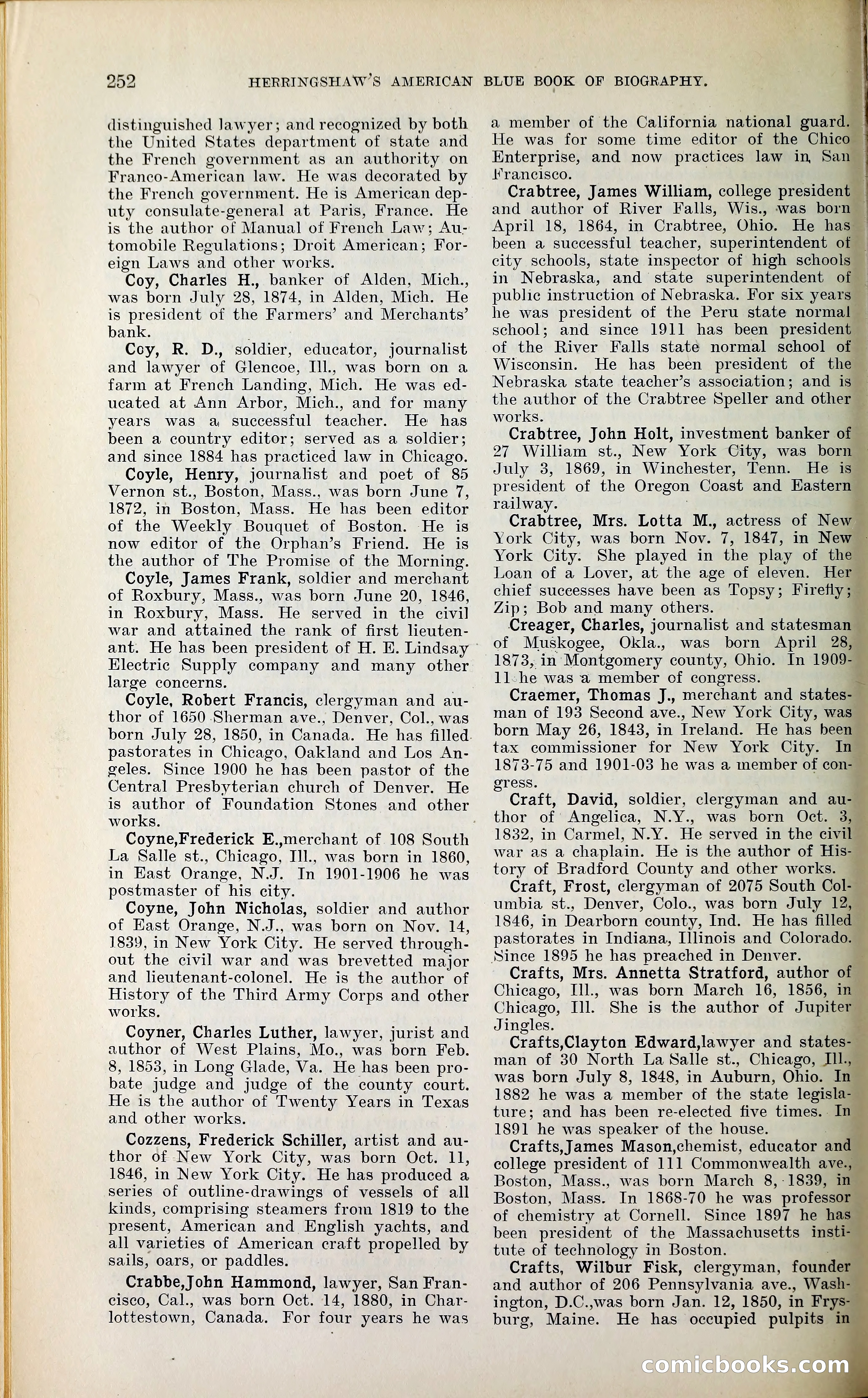 Herringshaw's American Blue Book of Biography — page 265 of 394
