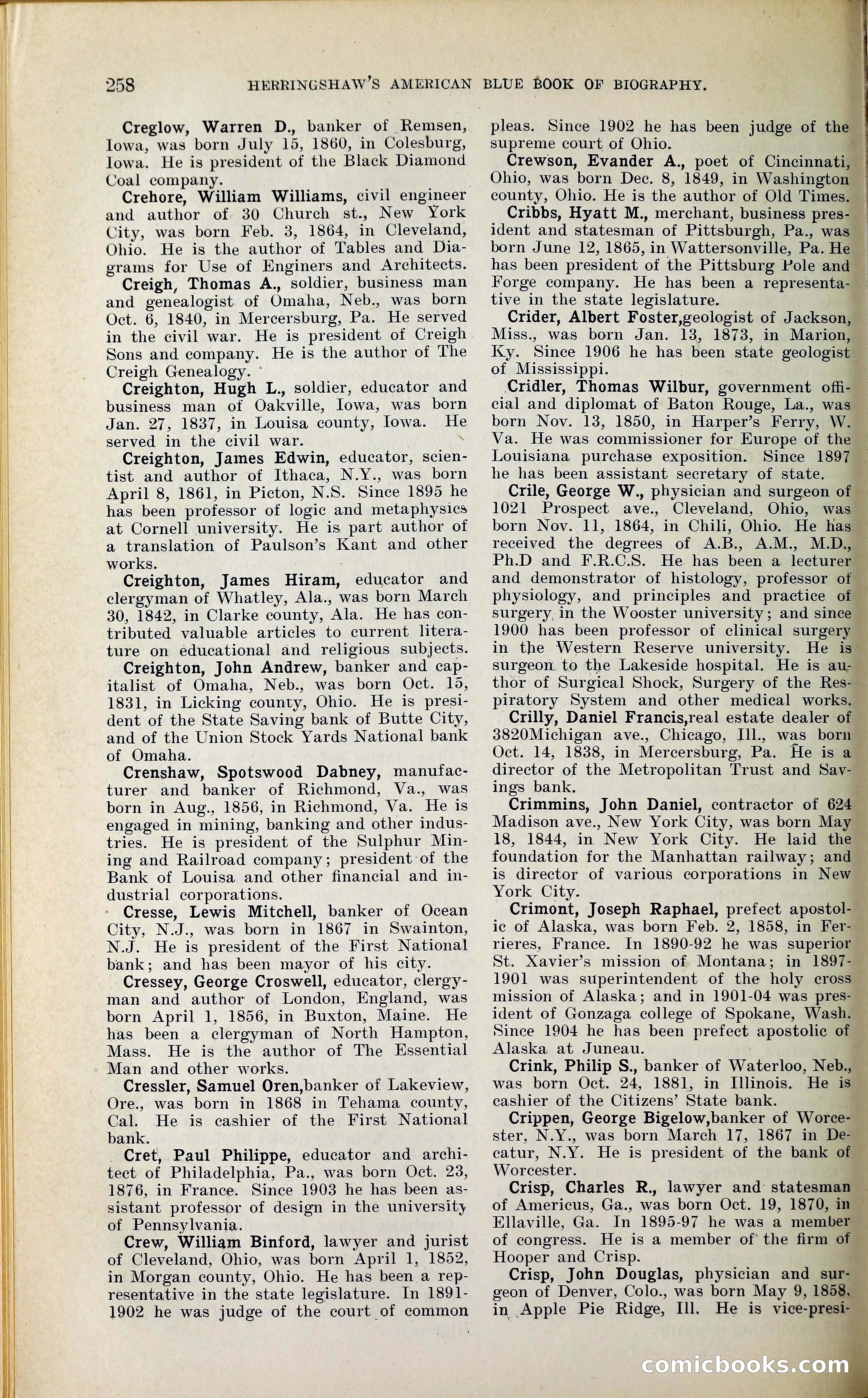 Herringshaw's American Blue Book of Biography — page 273 of 394