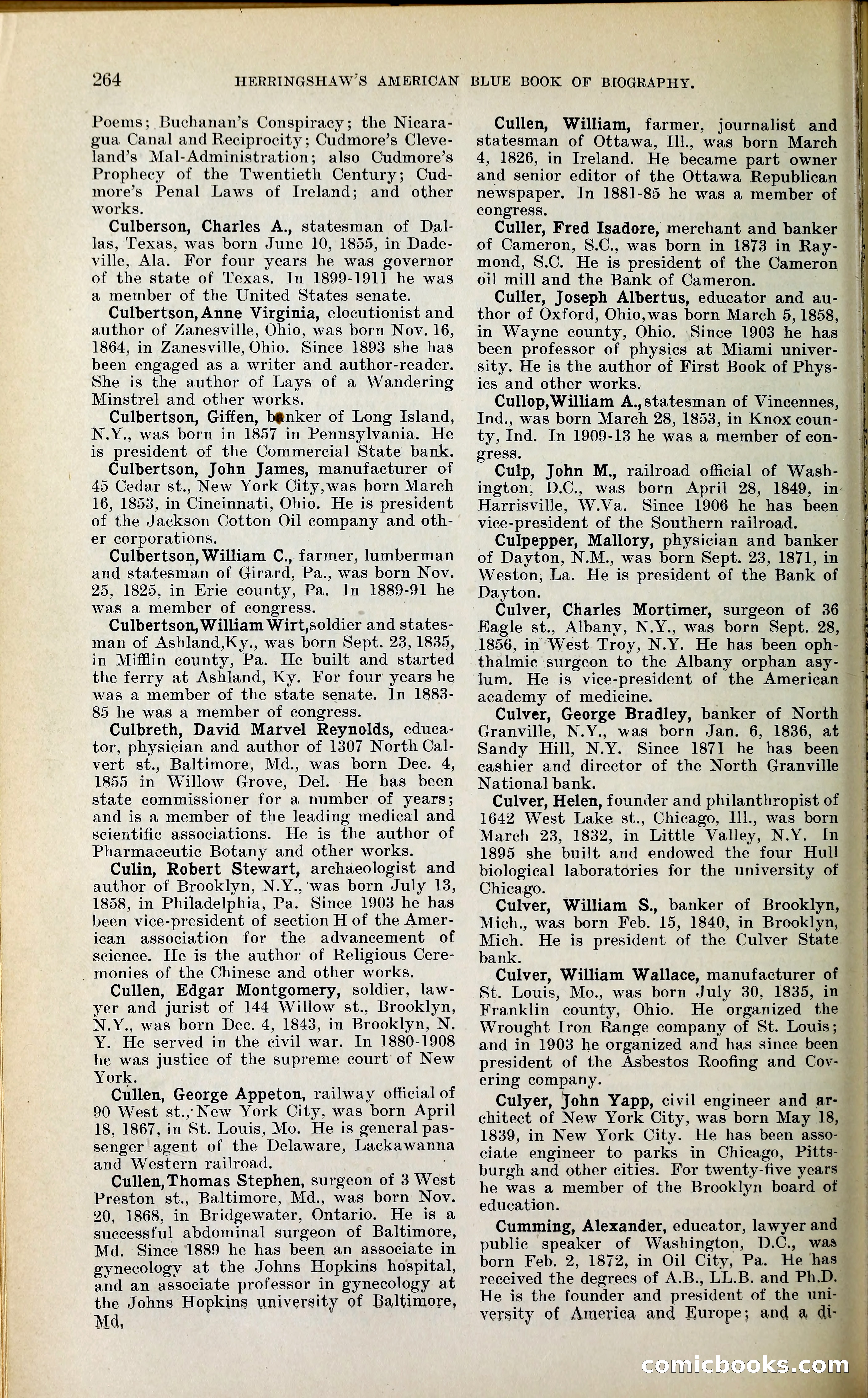 Herringshaw's American Blue Book of Biography — page 279 of 394