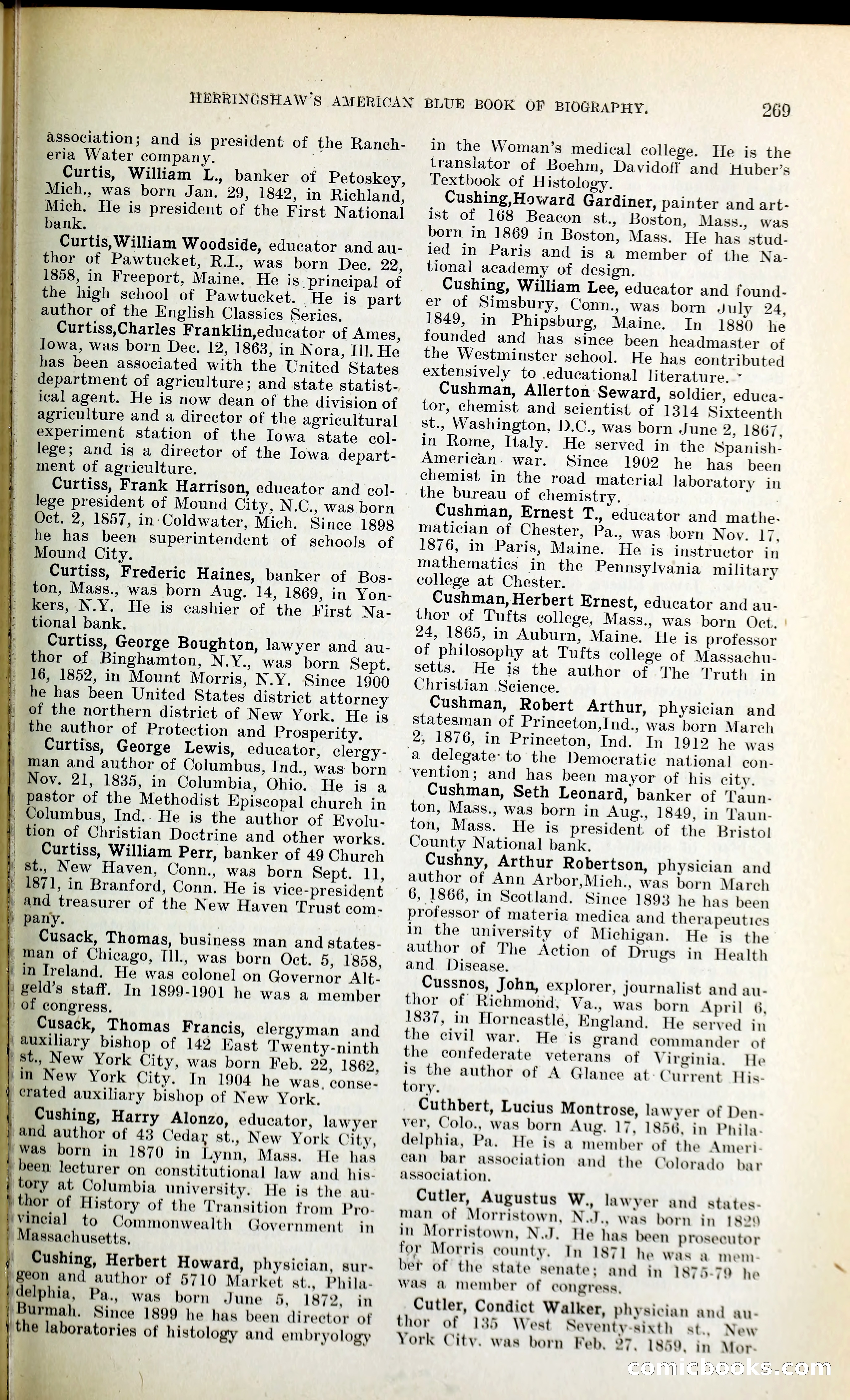 Herringshaw's American Blue Book of Biography — page 284 of 394