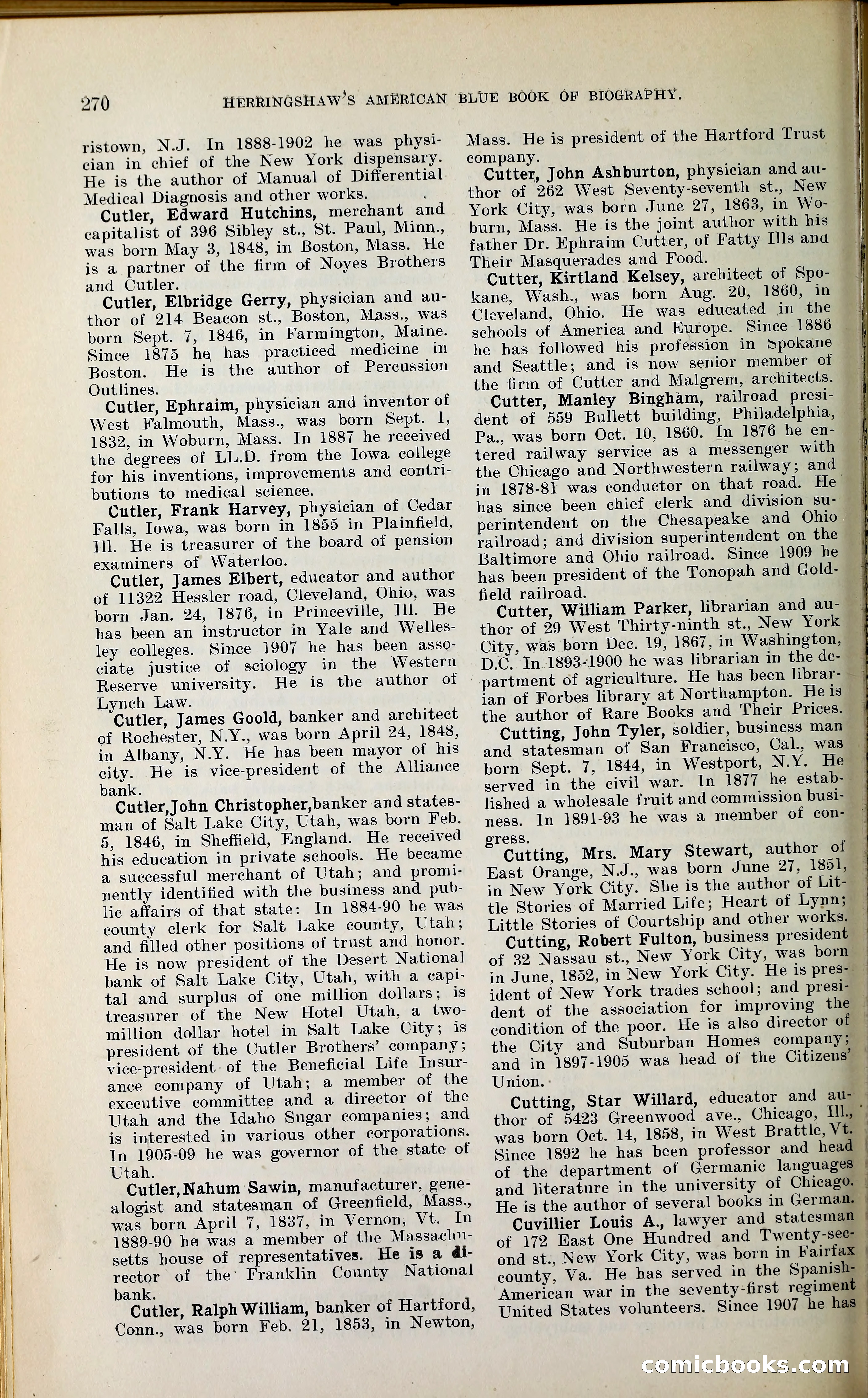 Herringshaw's American Blue Book of Biography — page 285 of 394