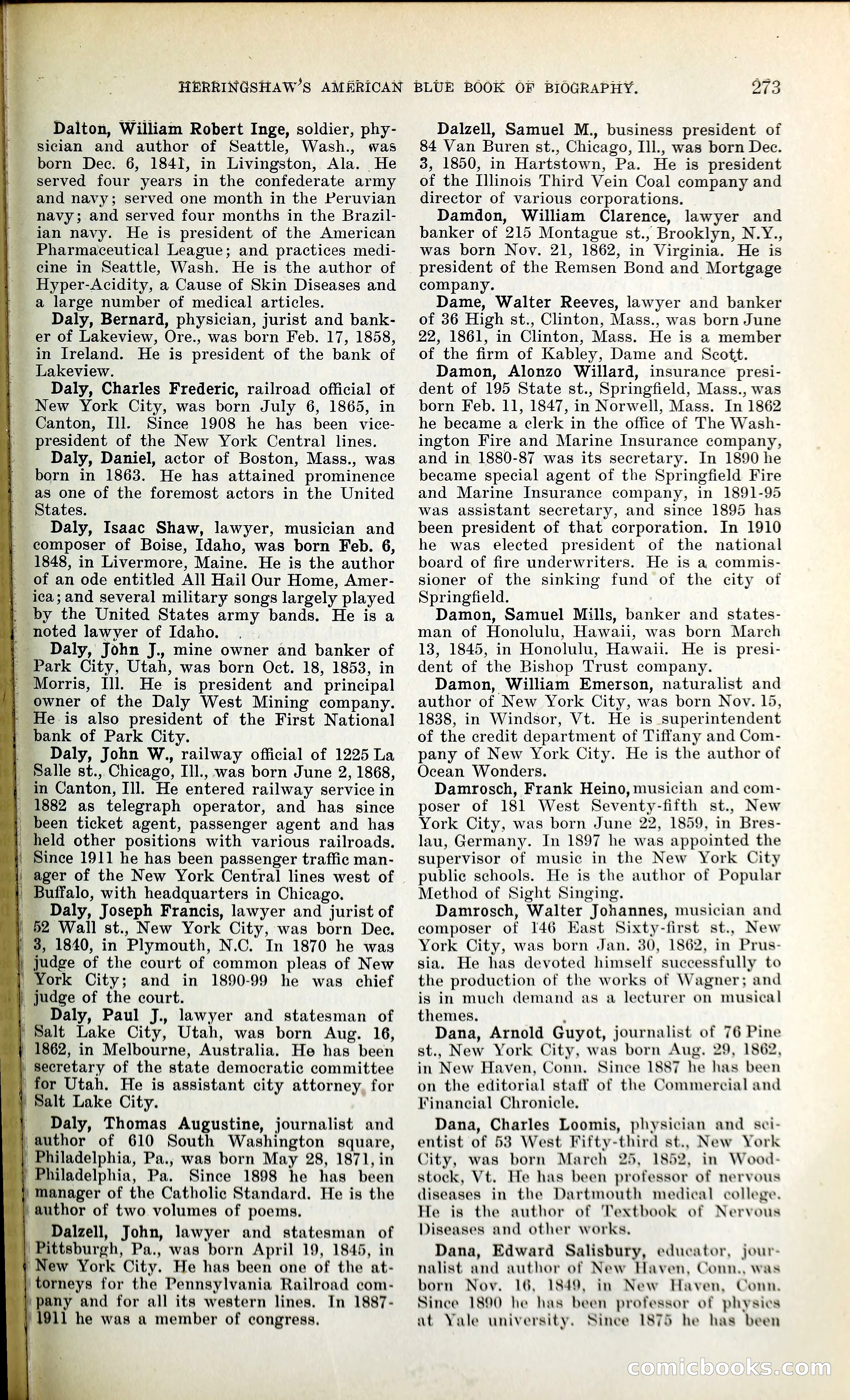 Herringshaw's American Blue Book of Biography — page 288 of 394